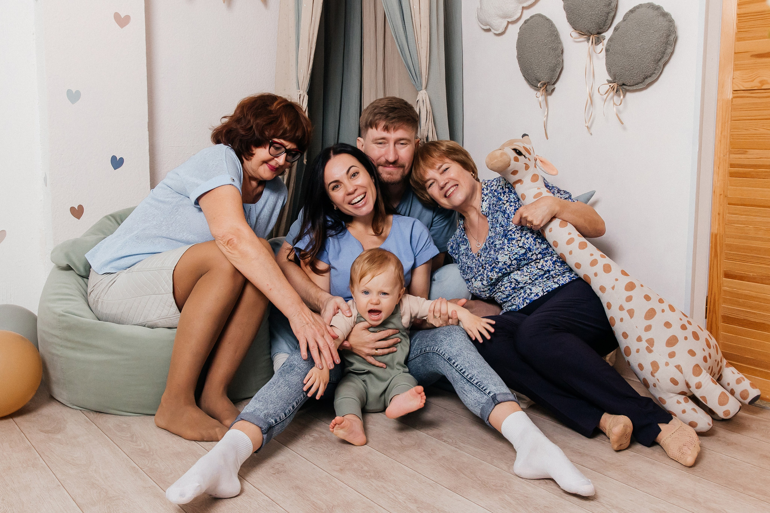 Фотосессия на 1 годик, детская фотостудия Кемерово