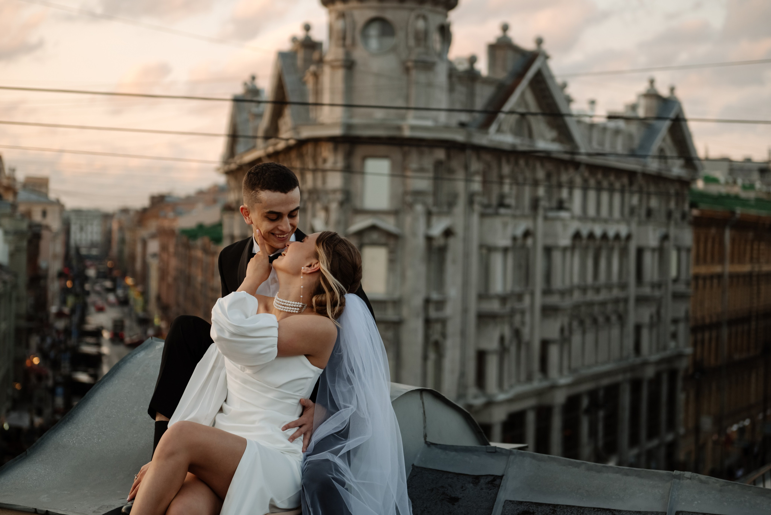 Любовь на крыше. Свадебный и сеейный фотограф в Санкт-Петербурге Елена Худякова