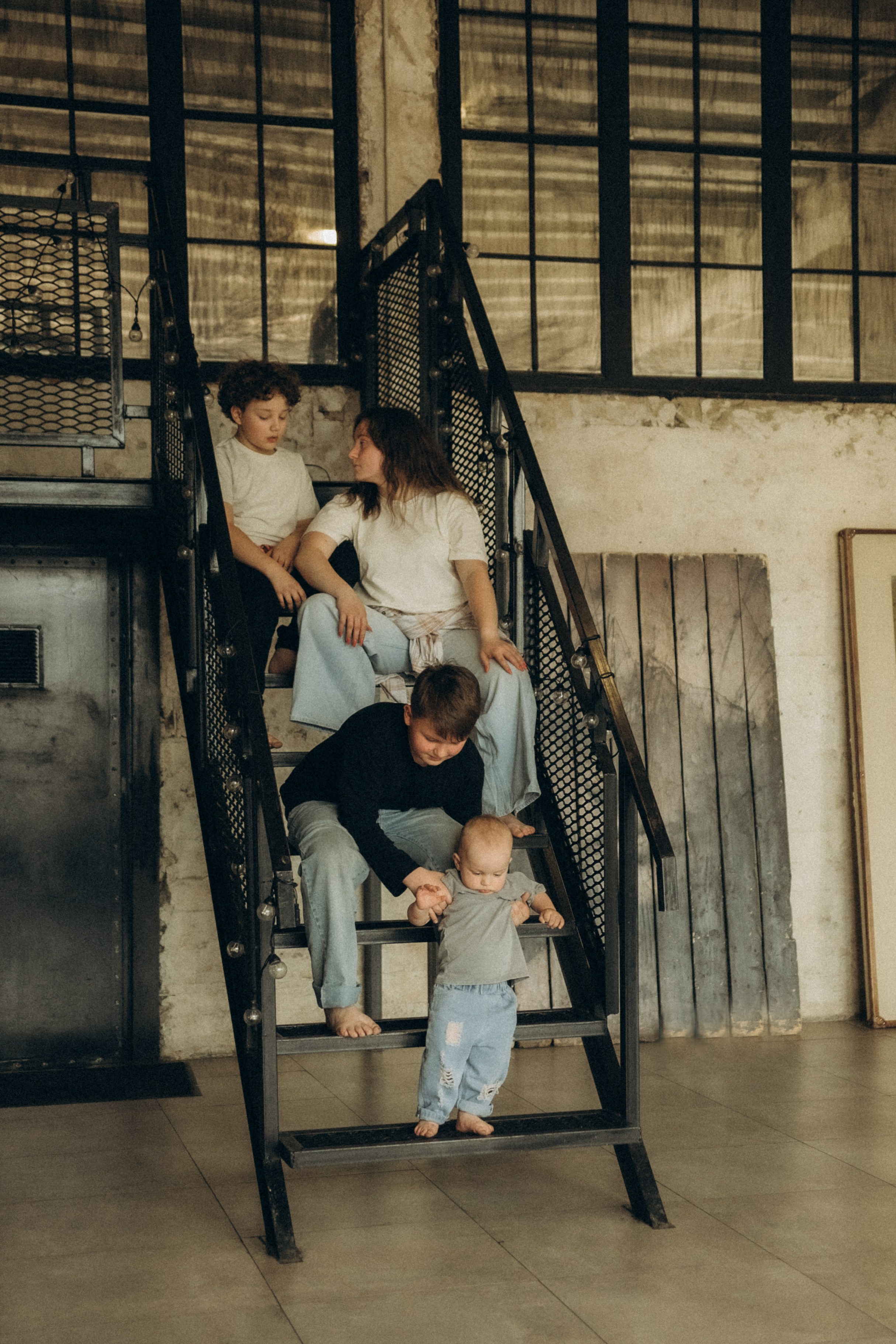 Ильнара и сыновья. Гаврилова Настя семейный фотограф lifestyle в Москве