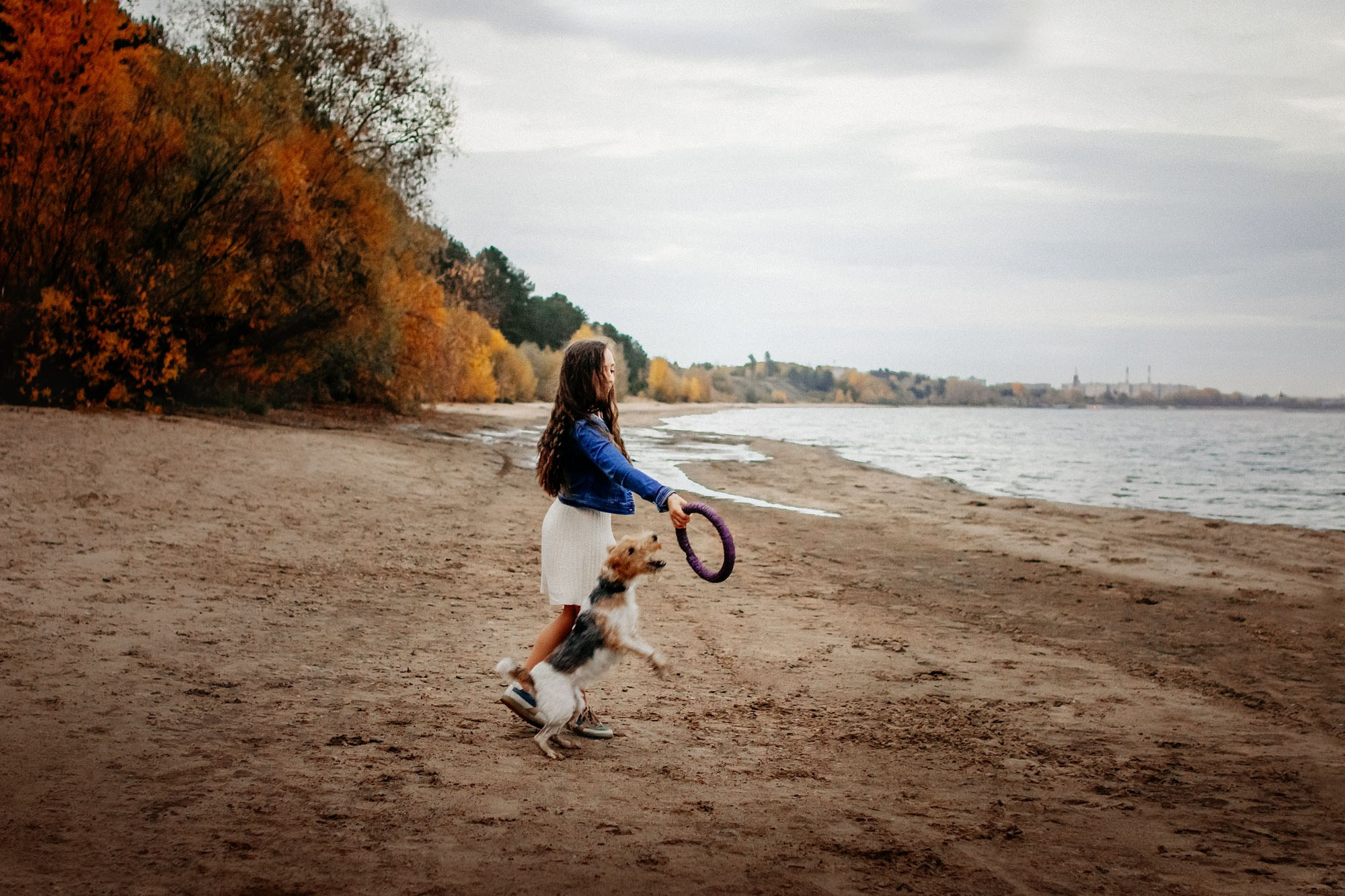 Наталья, Илья и фоксы. Фотограф Наталья Потапова