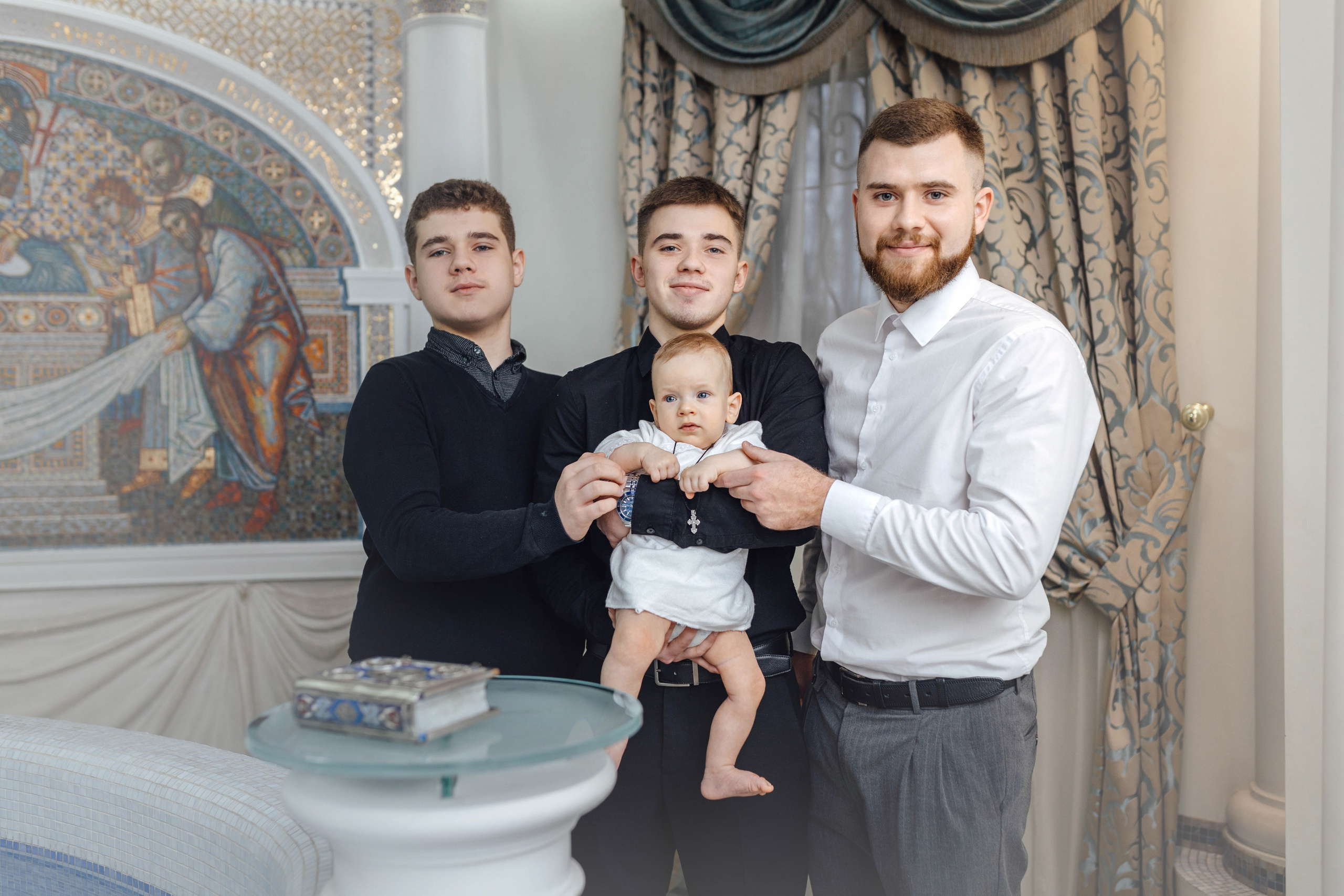 Крещение Демида, храм Святой Троицы, декабрь 2025