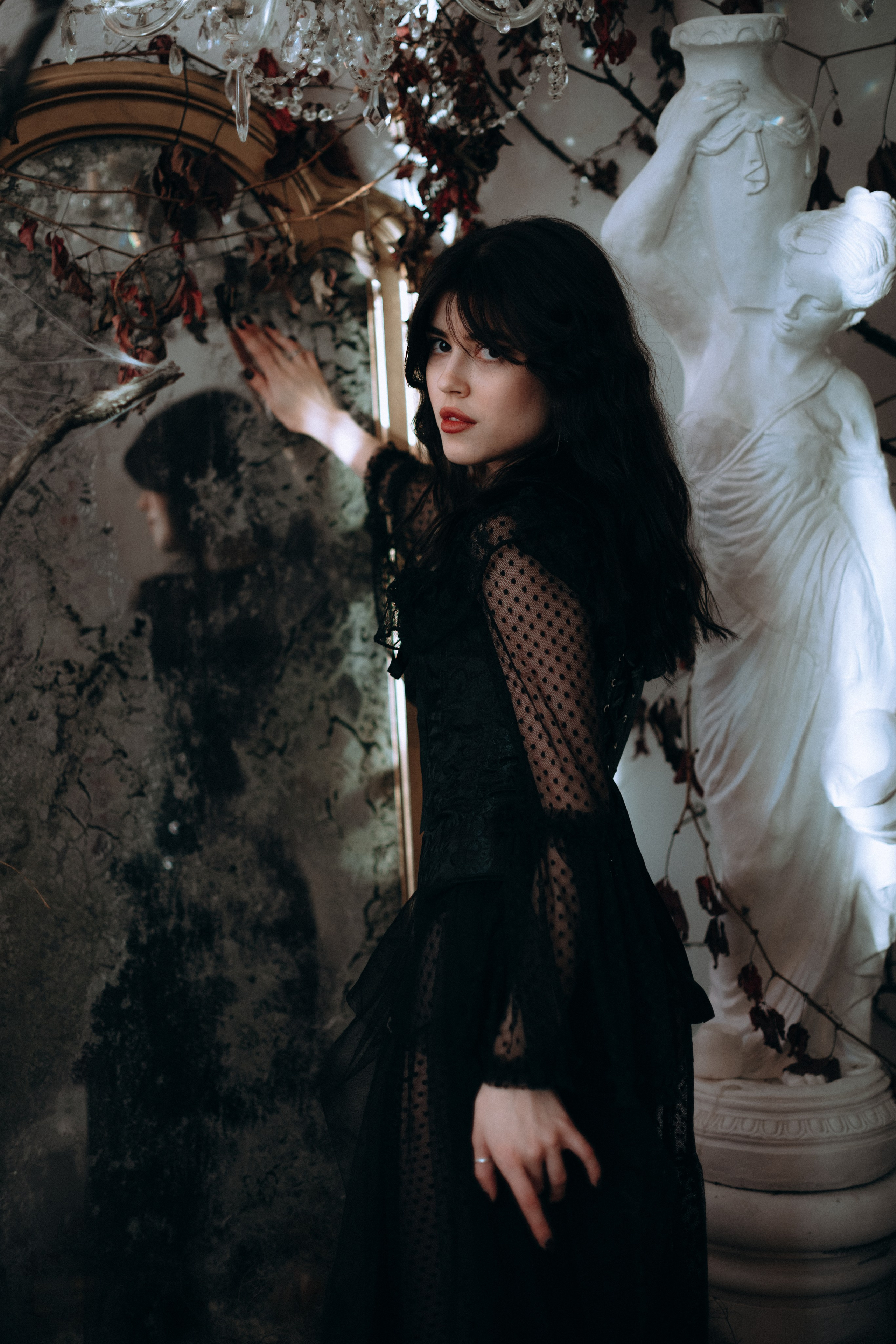 Готическая фотосессия в фотостудии. Портретный свадебный фотограф Крым | Евгения Щитенко