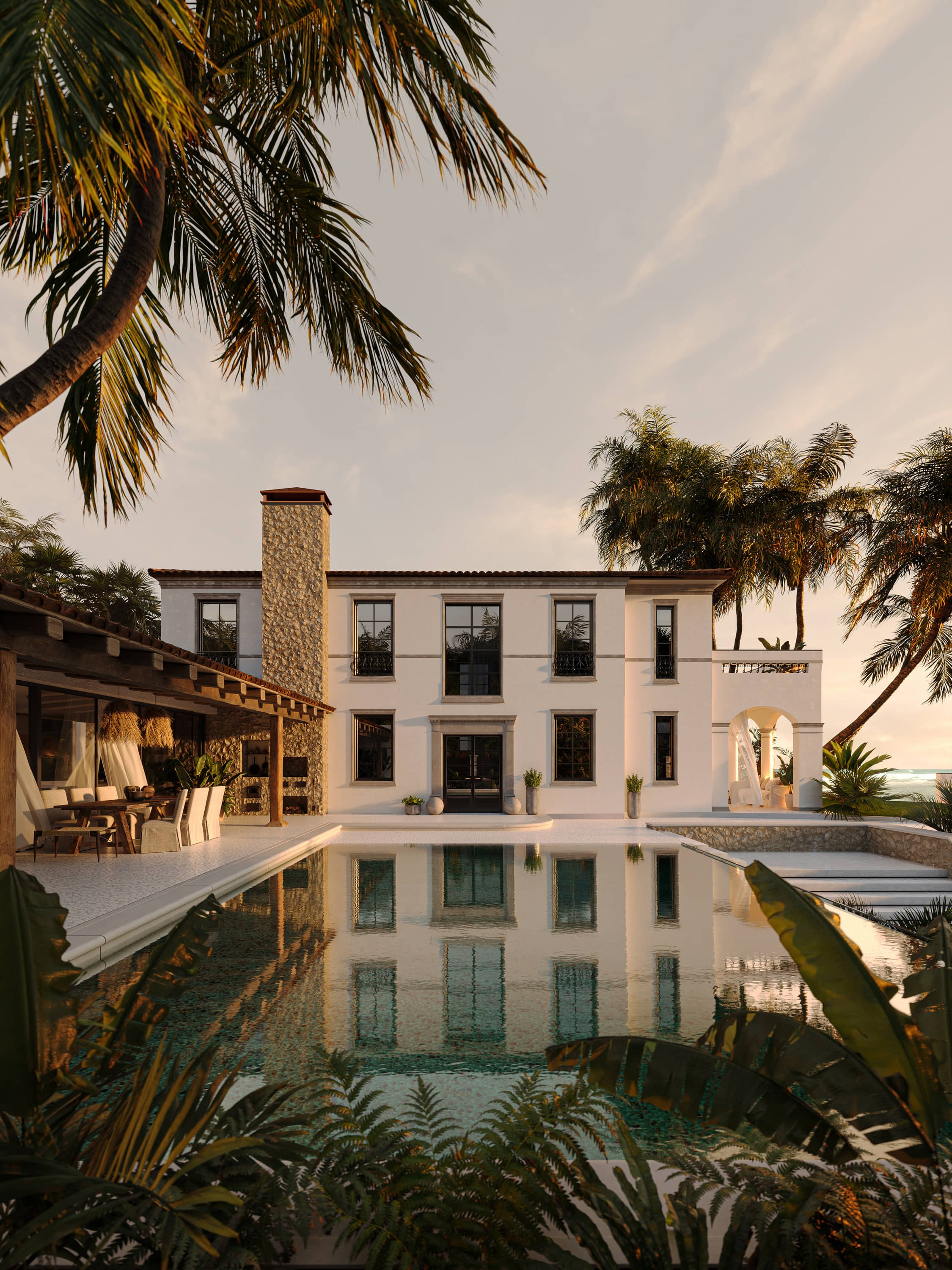 Визуализация коттеджа. Визуализация коттеджей.