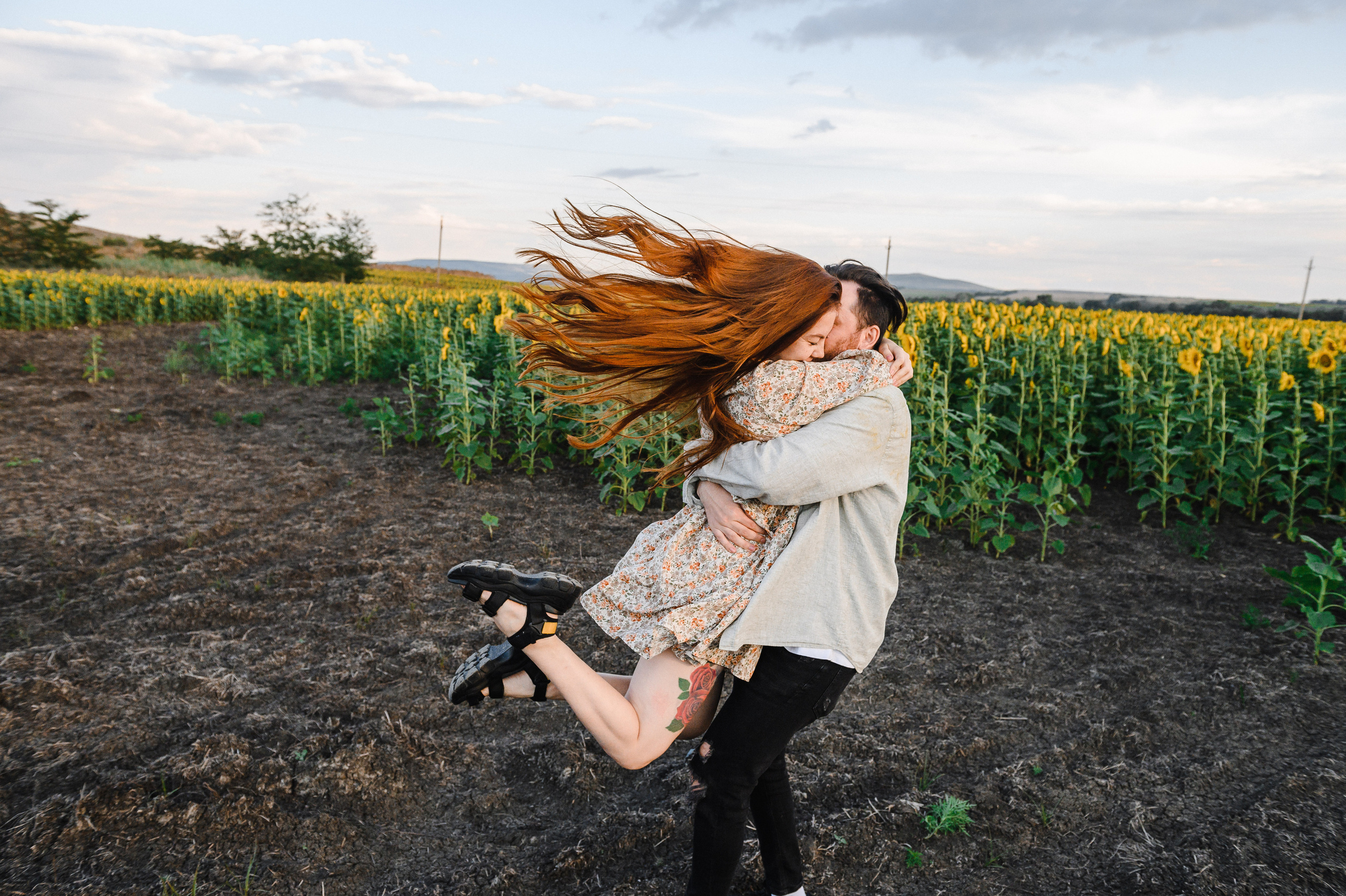 На закате в Подсолнухах. Свадебный и семейный фотограф в Ставрополе Роман Иванов