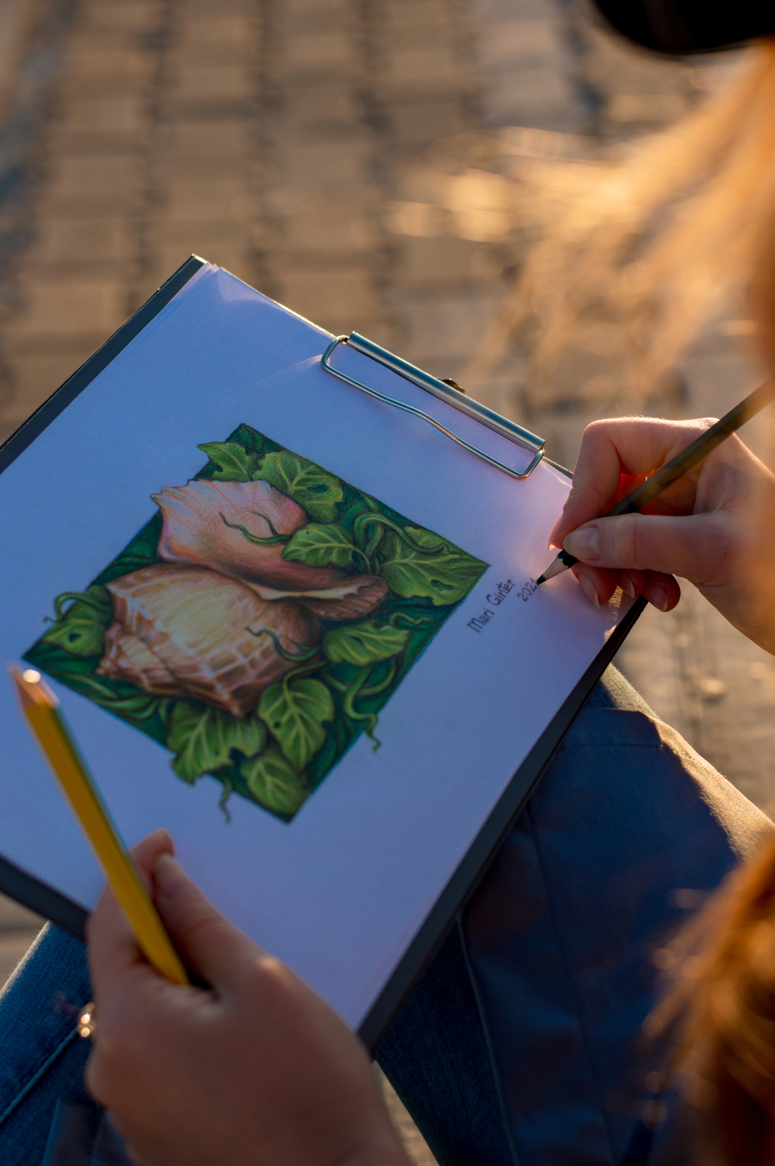 Мария, художник в Анталье, Турция