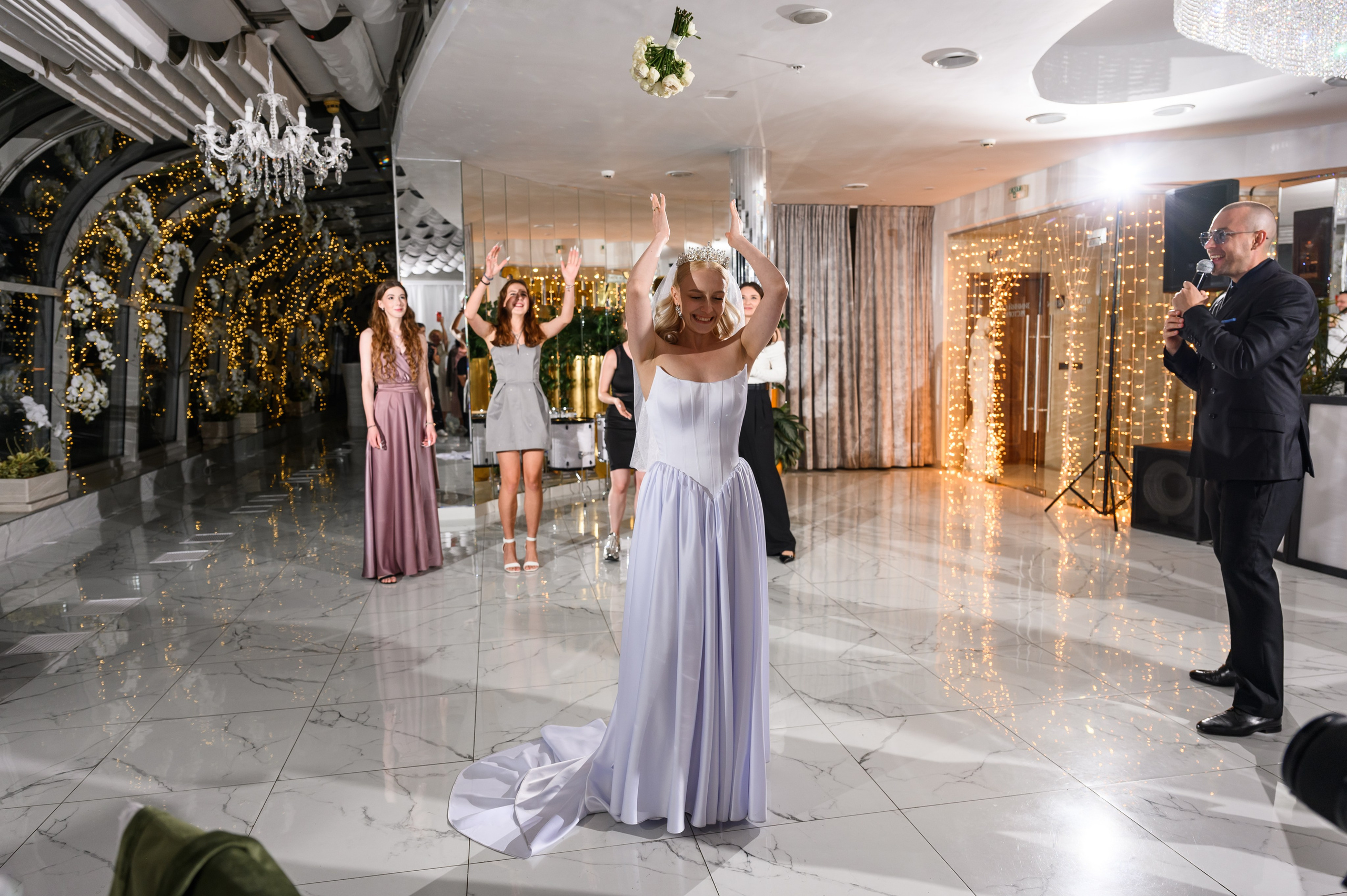 Свадебный банкет Golden Ring Hotel ресторан Зимний сад. Свадебный фотограф Москва Юрий Кульман