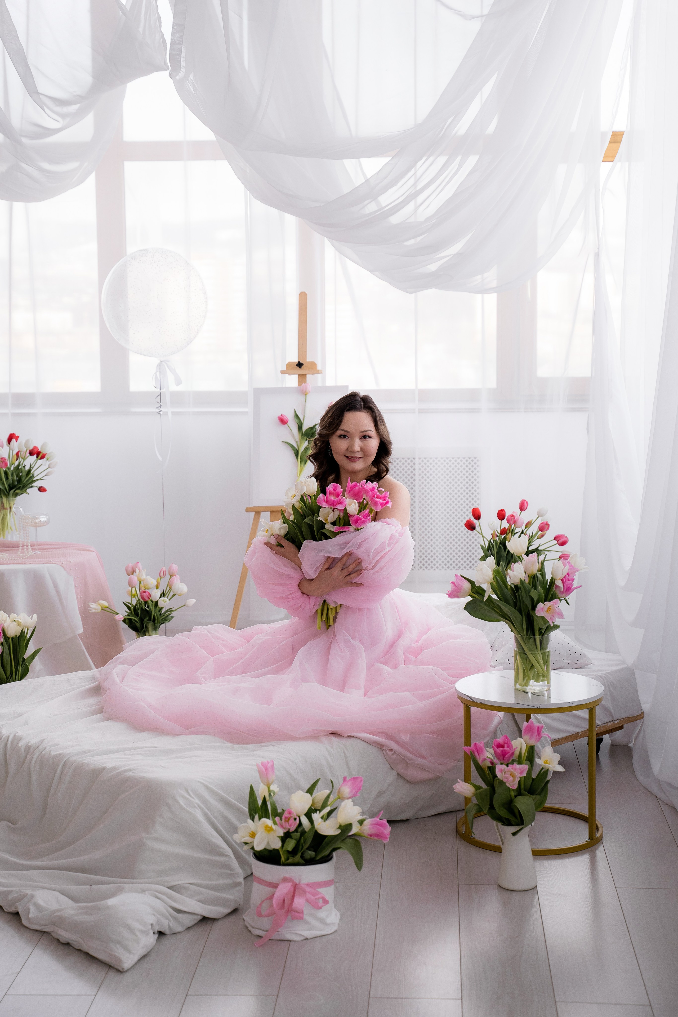 Тюльпановое настроение. Фотостудия Малина в городе Улан-Удэ. Фотограф Ирина Жарникова