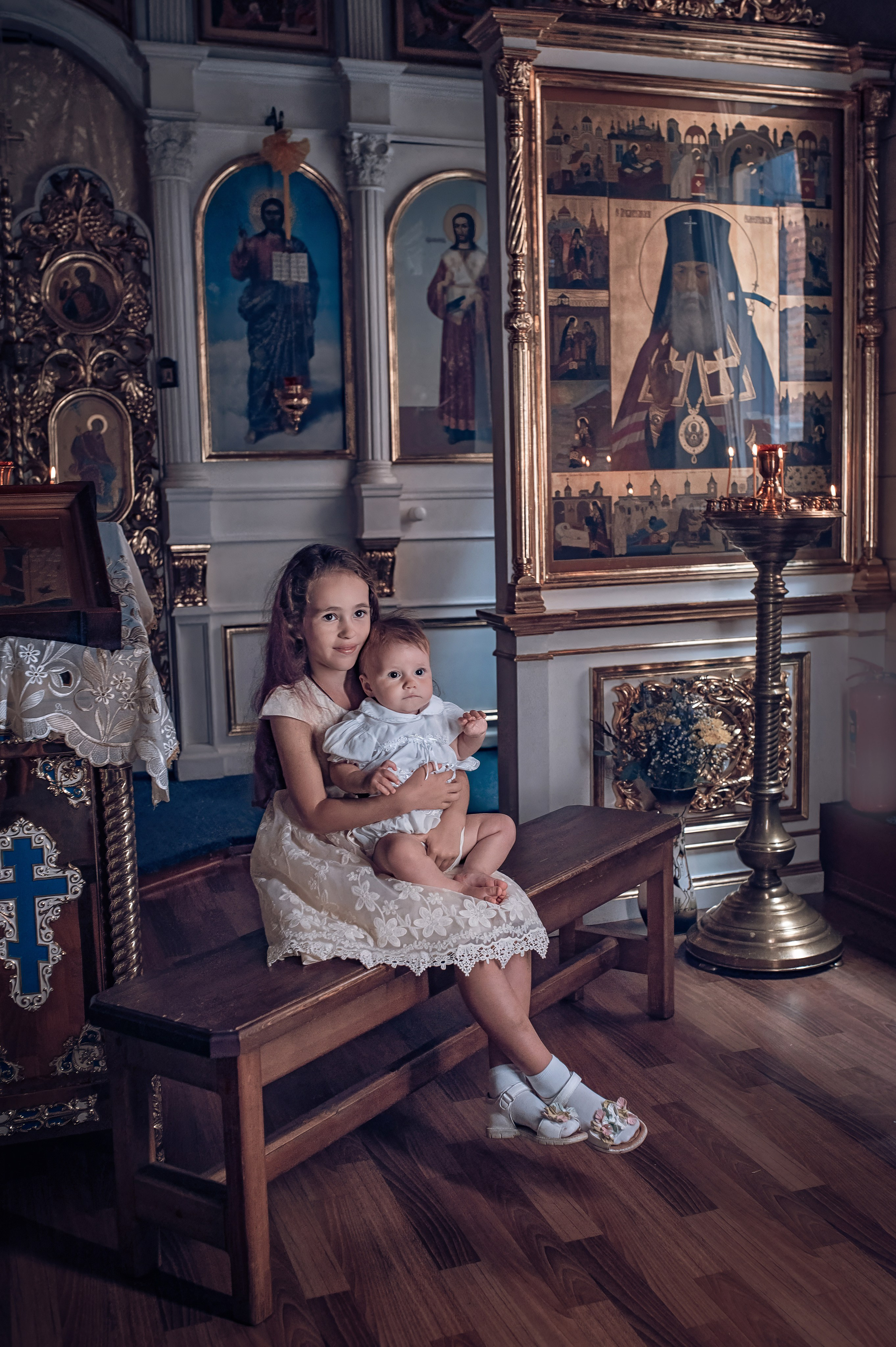 Съемка таинства крещения в храме Николая Чудотворца Красноярск. Фотографы крещения/венчания  Красноярск Татьяна и Вячеслав Переваловы