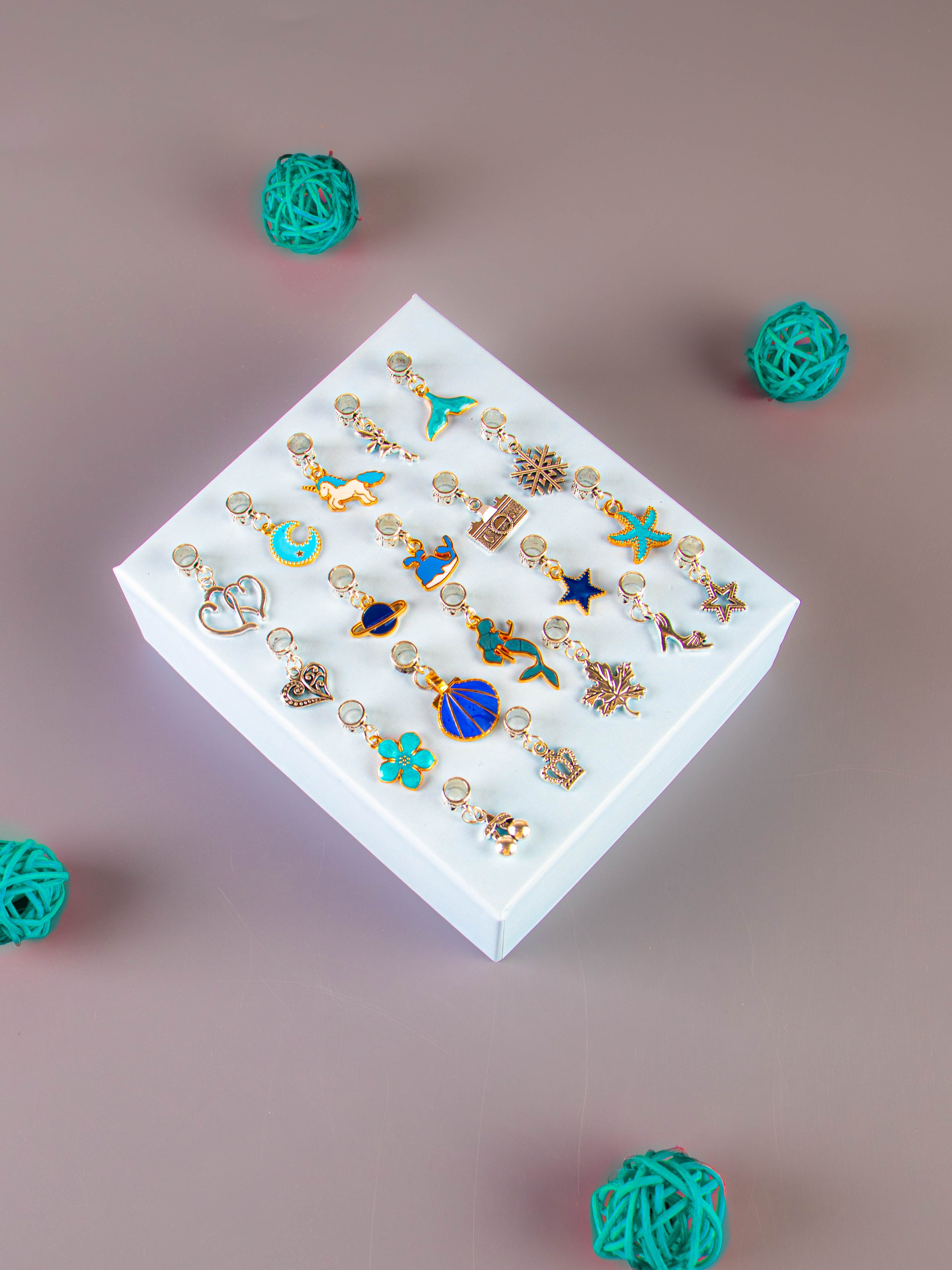 Набор по созданию браслетов (голубой). «Матрица»