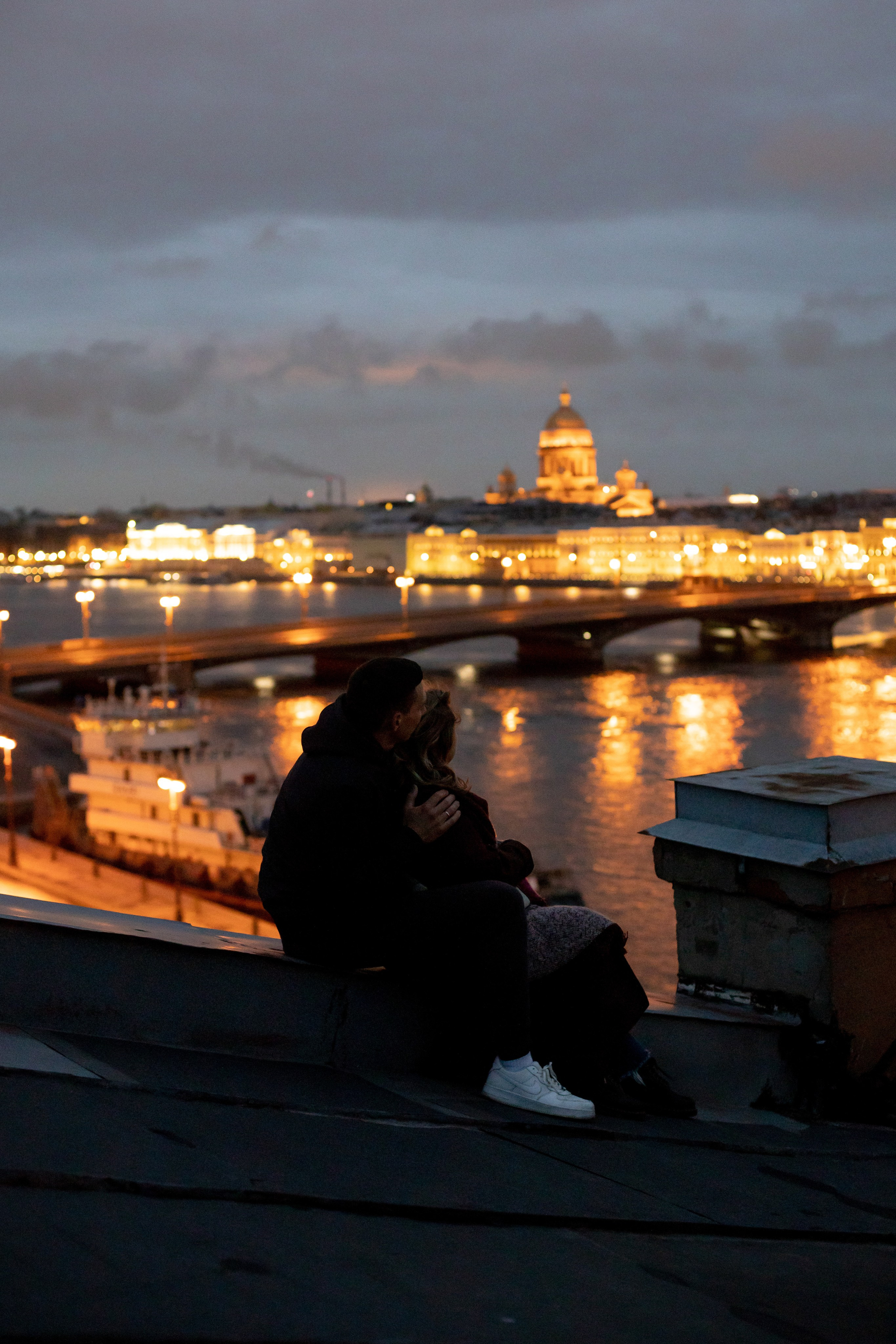 Лав стори на крыше. Свадебный и семейный фотограф в Москве Диана Левченко