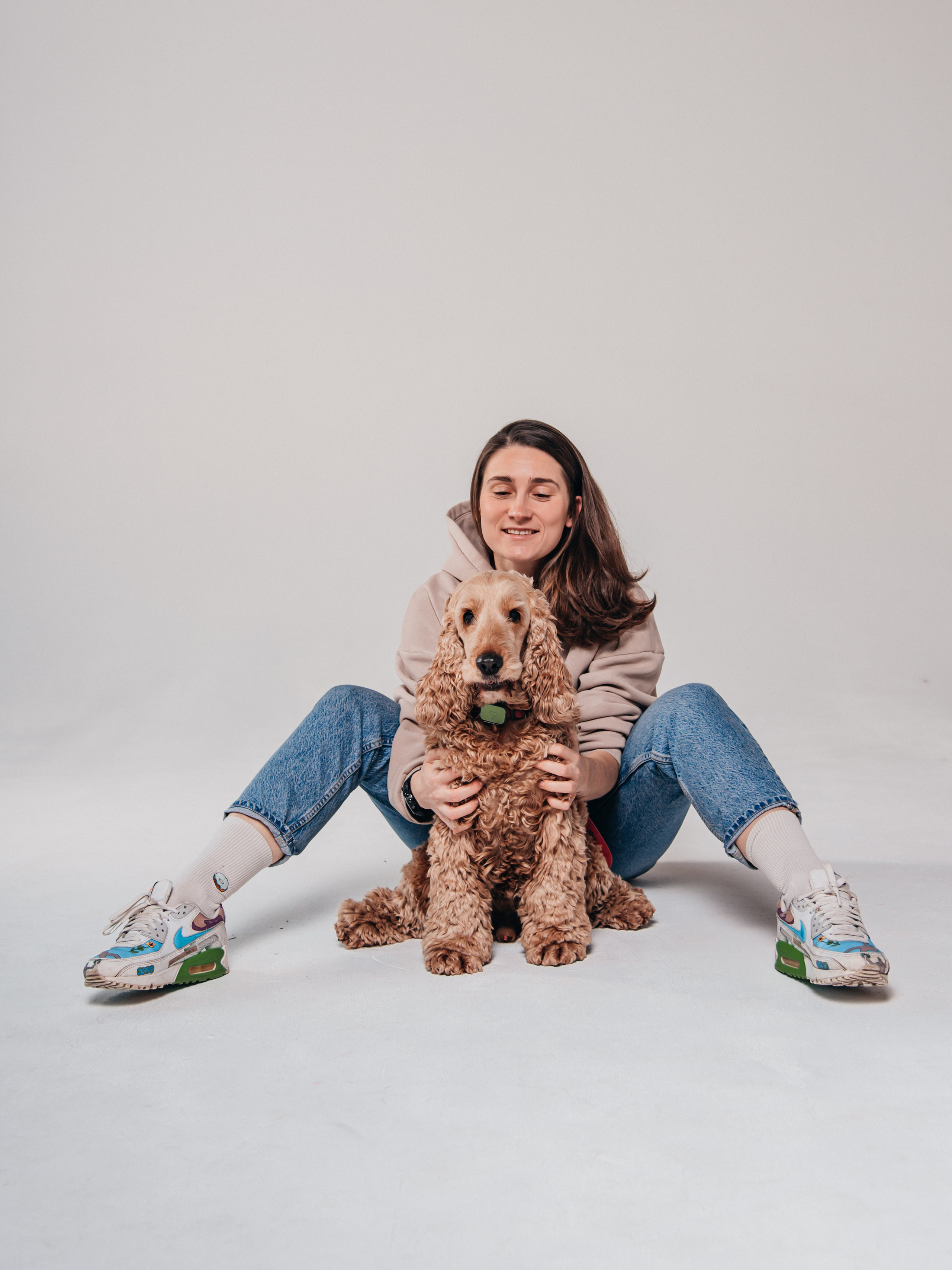 Фотосессия с собакой в студии. Фотограф Москва