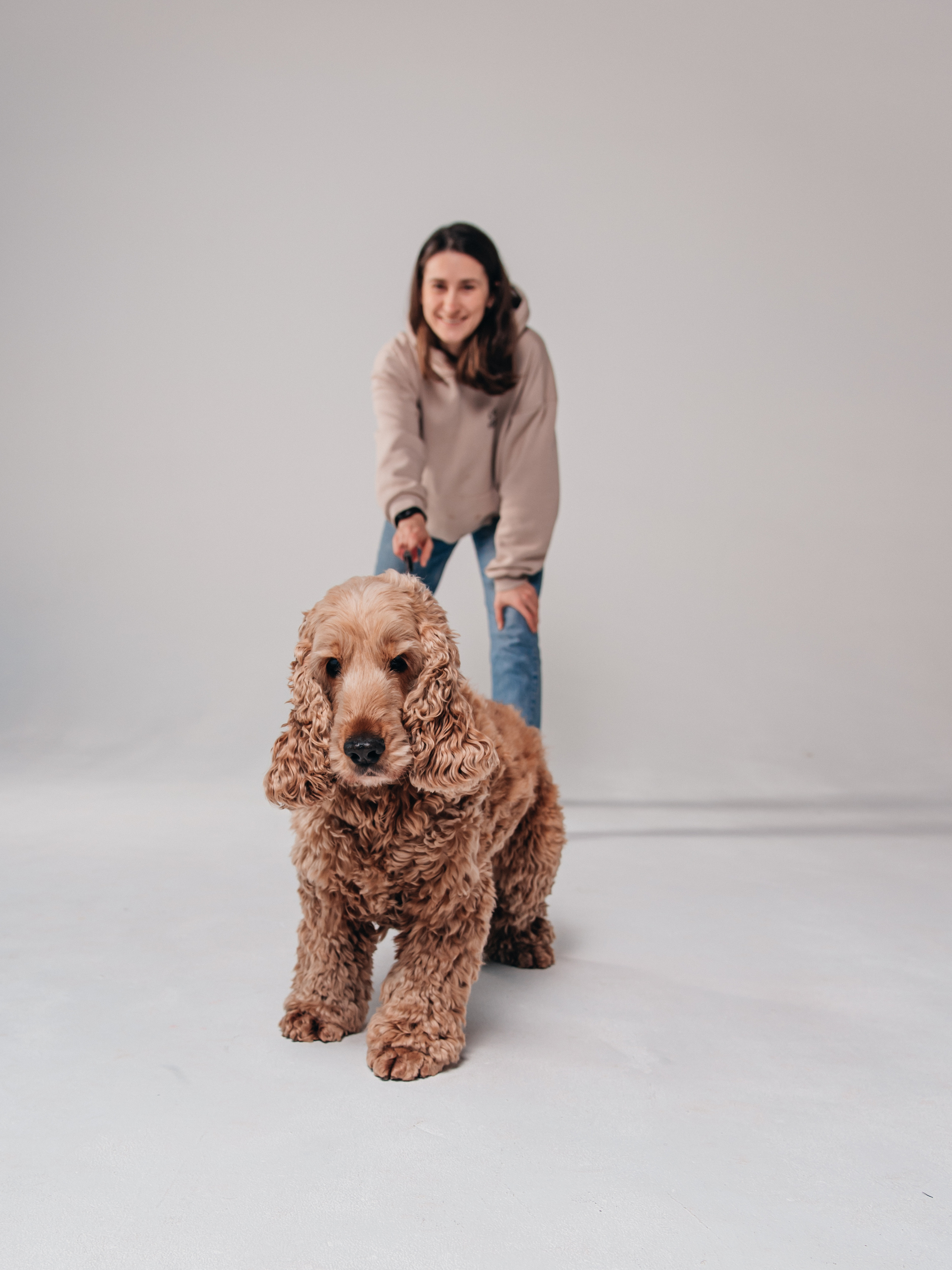 Фотосессия с собакой в студии. Фотограф Москва