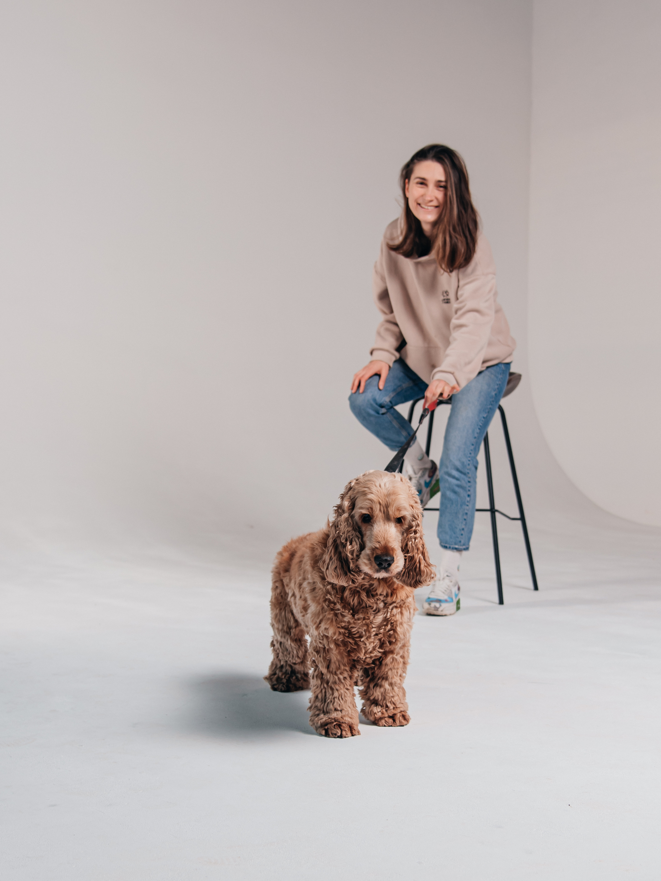 Фотосессия с собакой в студии. Фотограф Москва