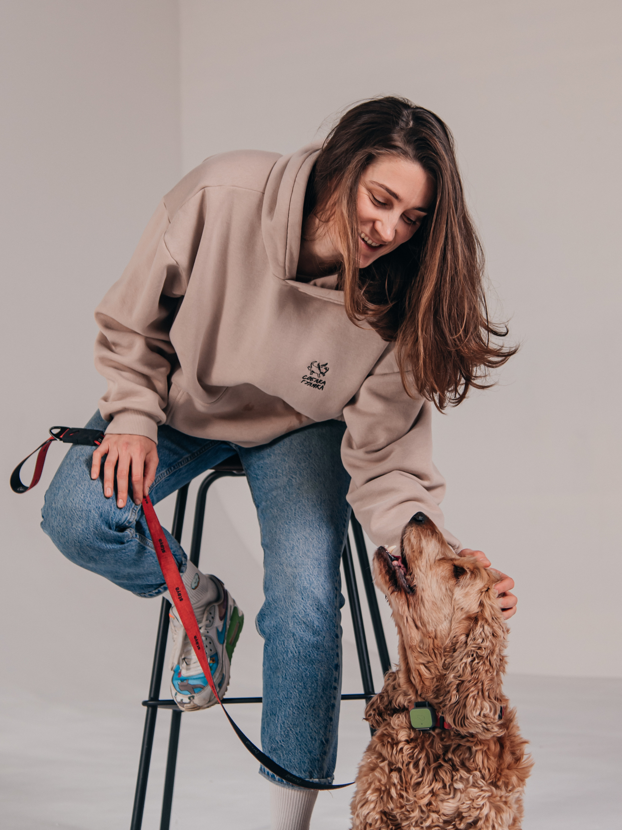 Фотосессия с собакой в студии. Фотограф Москва