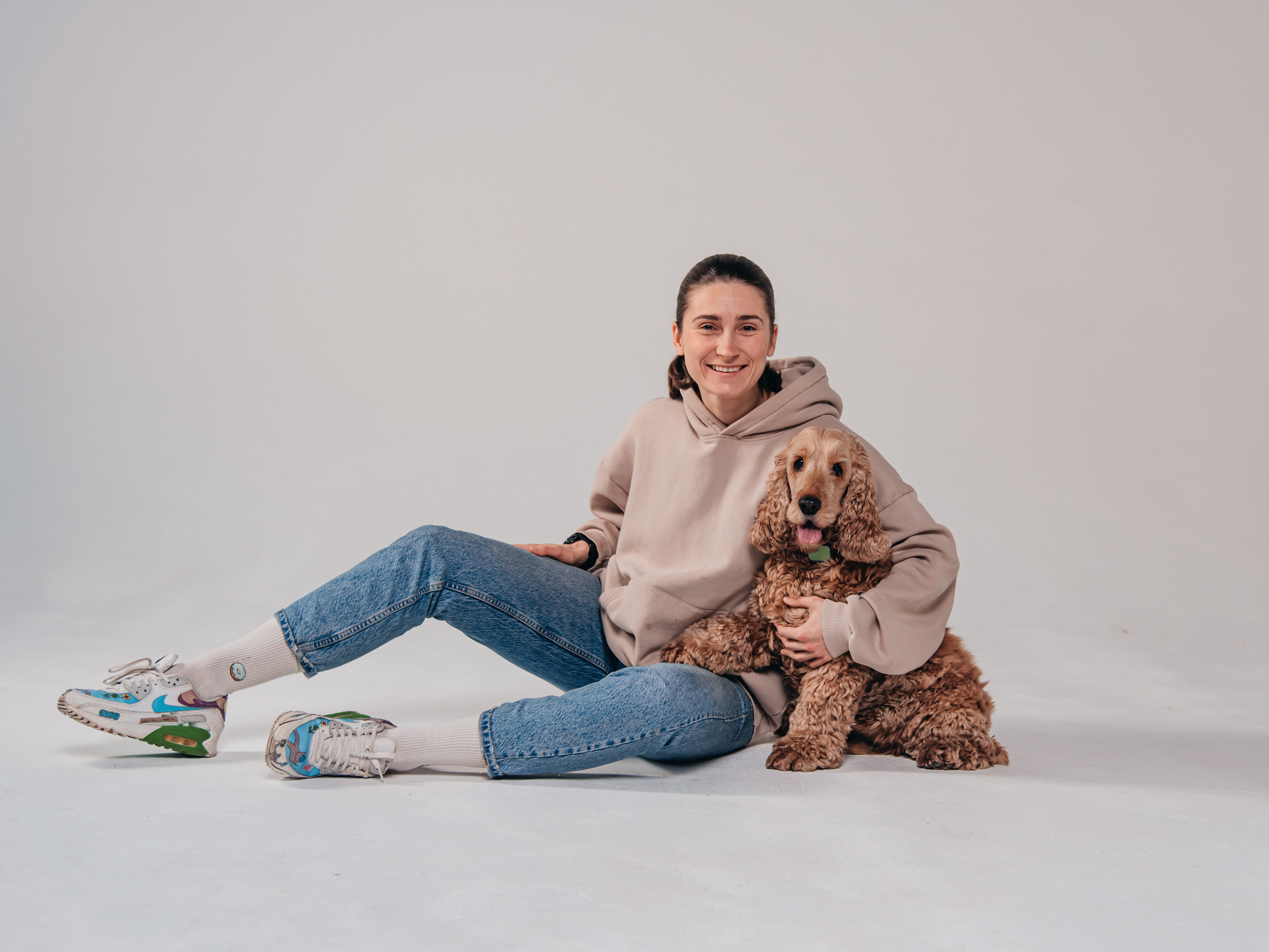 Фотосессия с собакой в студии. Фотограф Москва