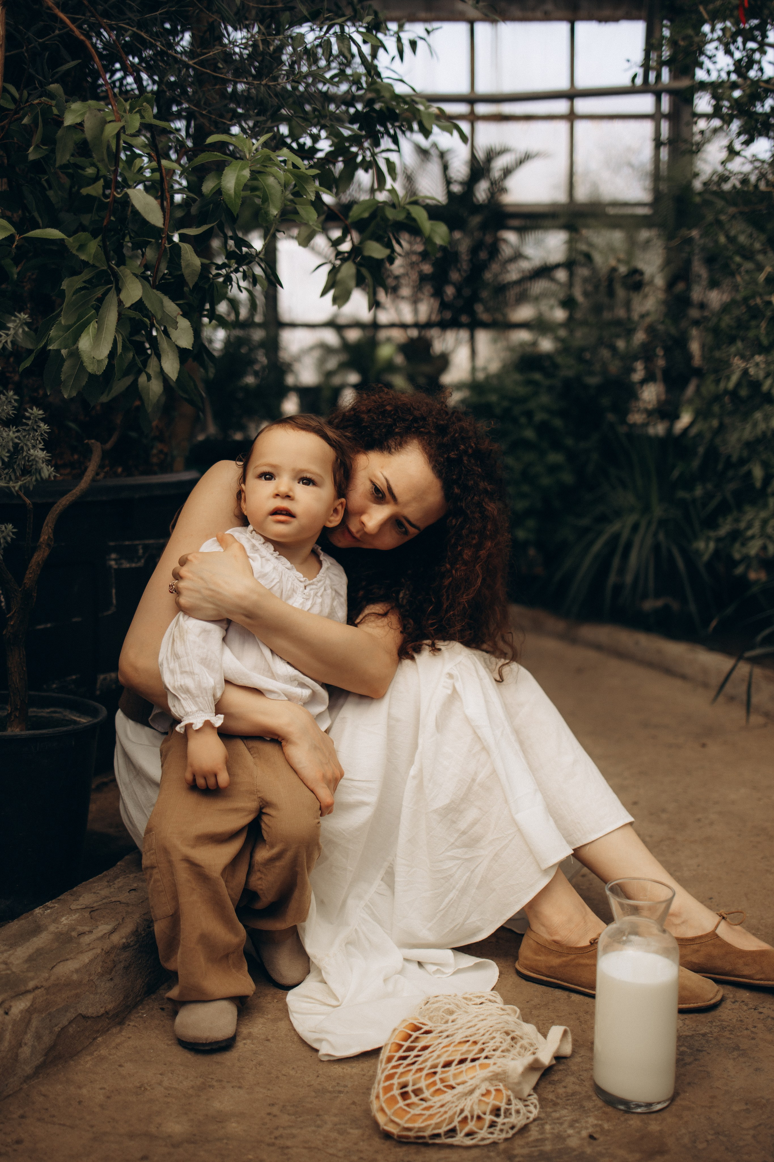 Прогулка по оранжерее. Семейный фотограф в Москве Ксения Аганина