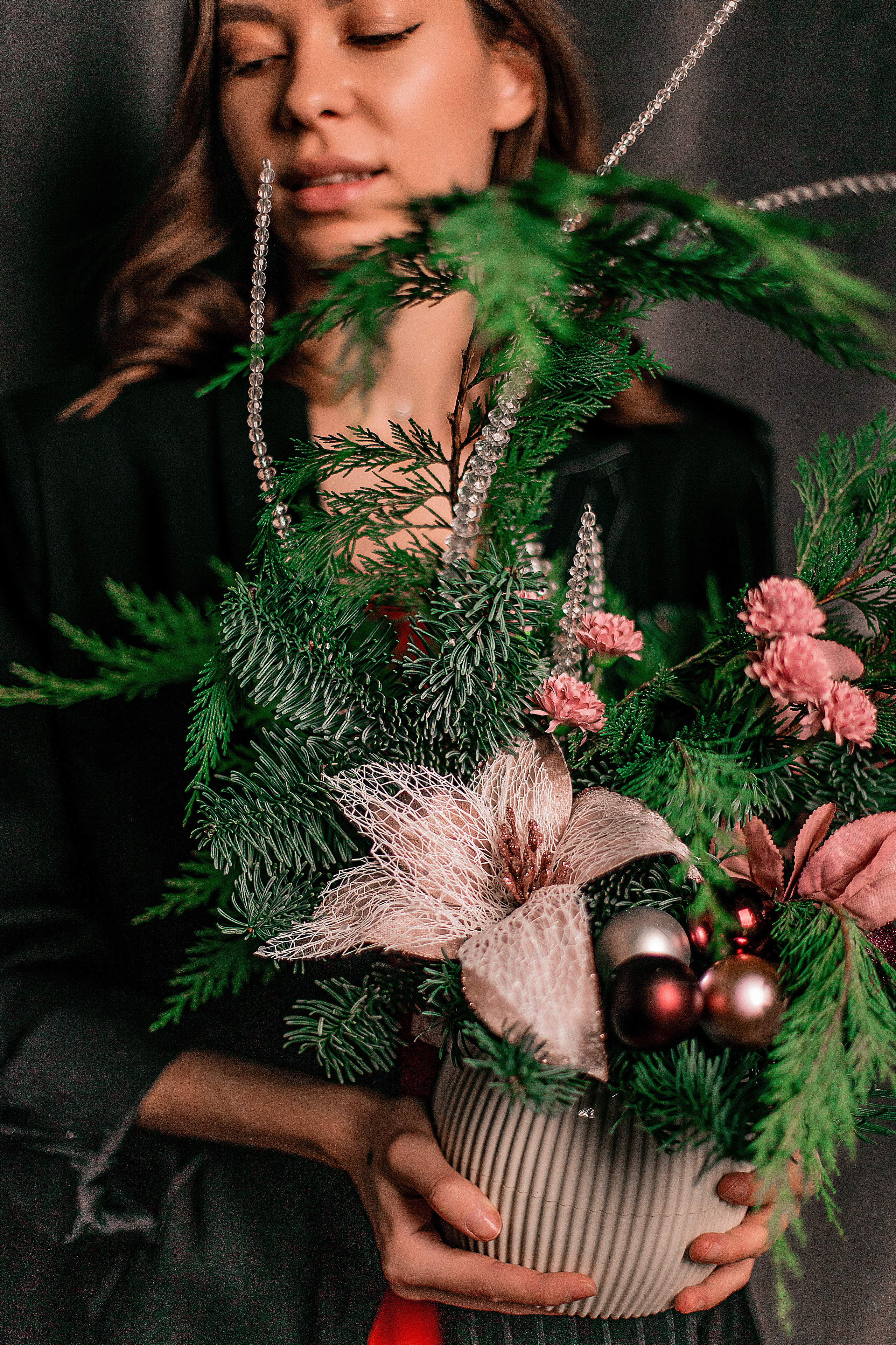 Новогодняя съемка для цветочного бутика. Семейный и индивидуальный фотограф в Ростове-на-Дону