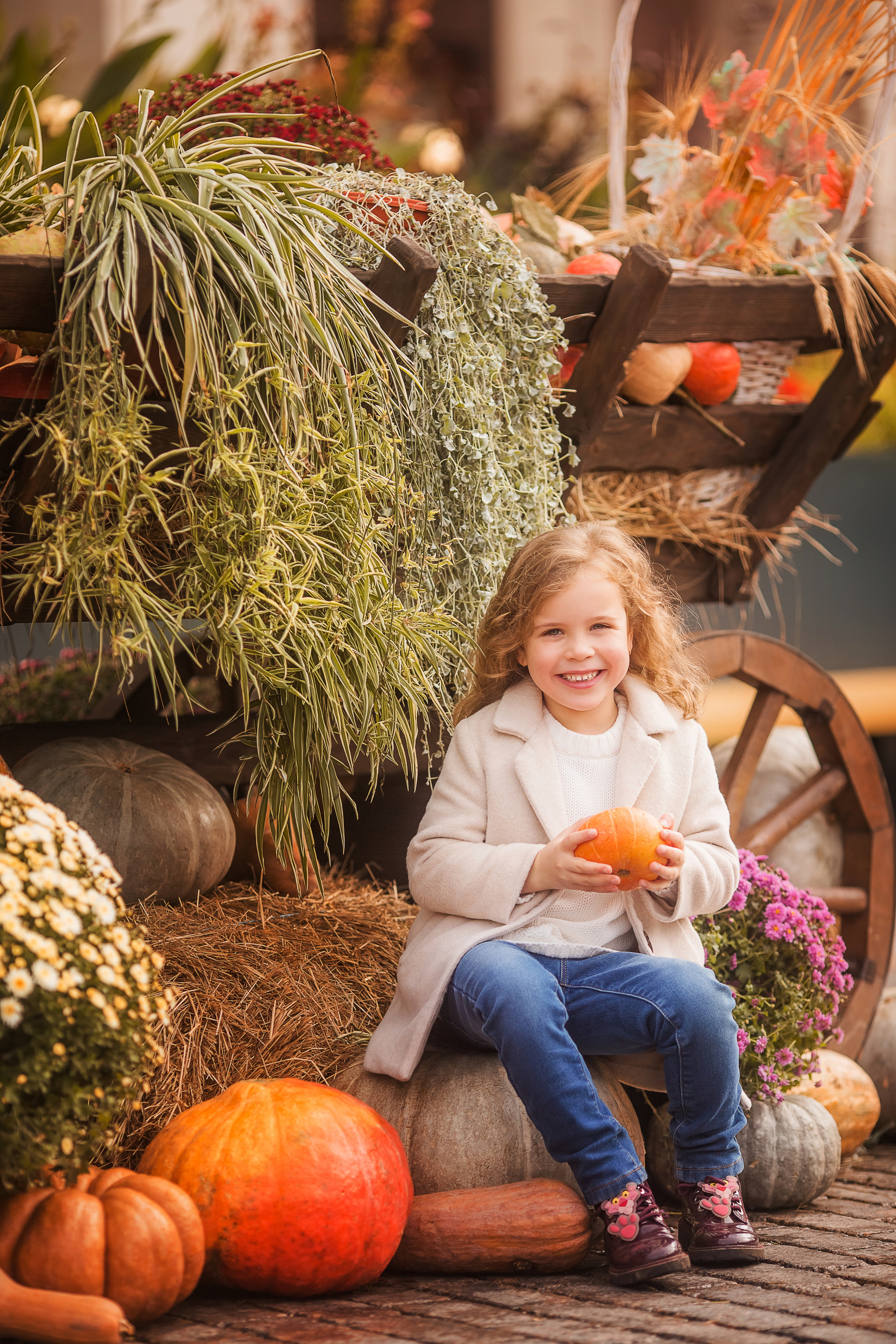 4 фотосессии одной семьи. Зима, весна, лето и осень. צלם ואמן ילדים ומשפחה