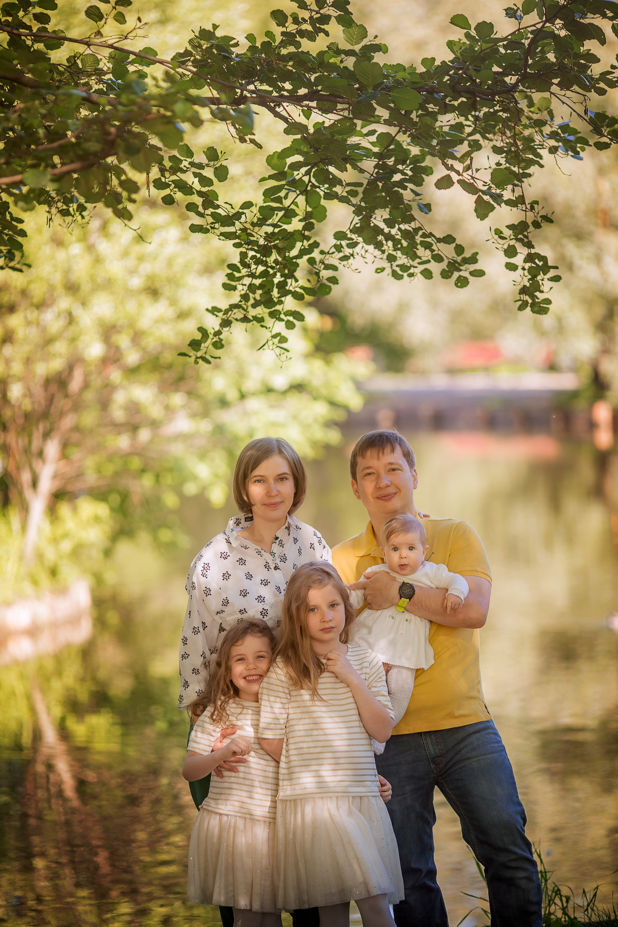 4 фотосессии одной семьи. Зима, весна, лето и осень. צלם ואמן ילדים ומשפחה