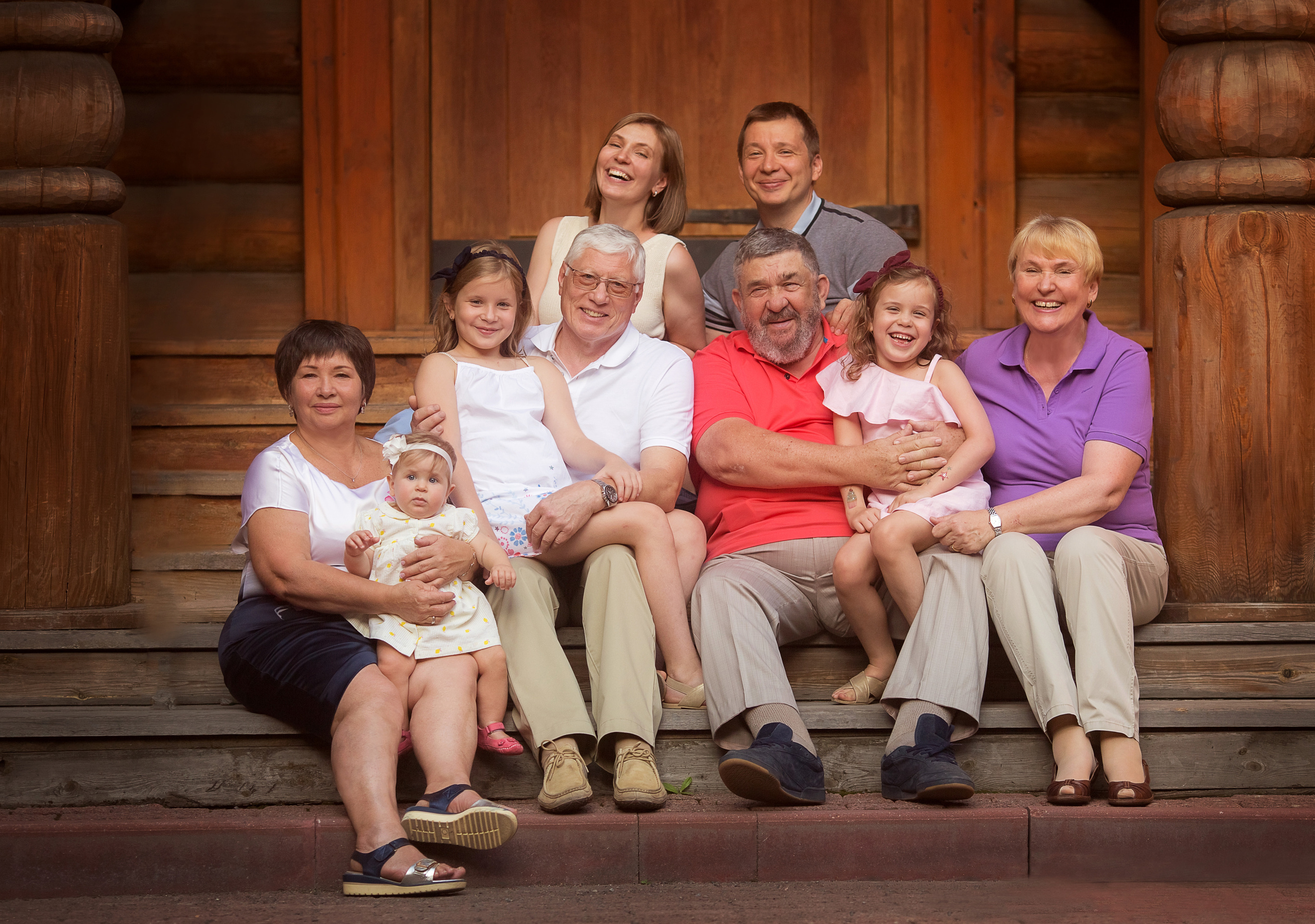 4 фотосессии одной семьи. Зима, весна, лето и осень. צלם ואמן ילדים ומשפחה