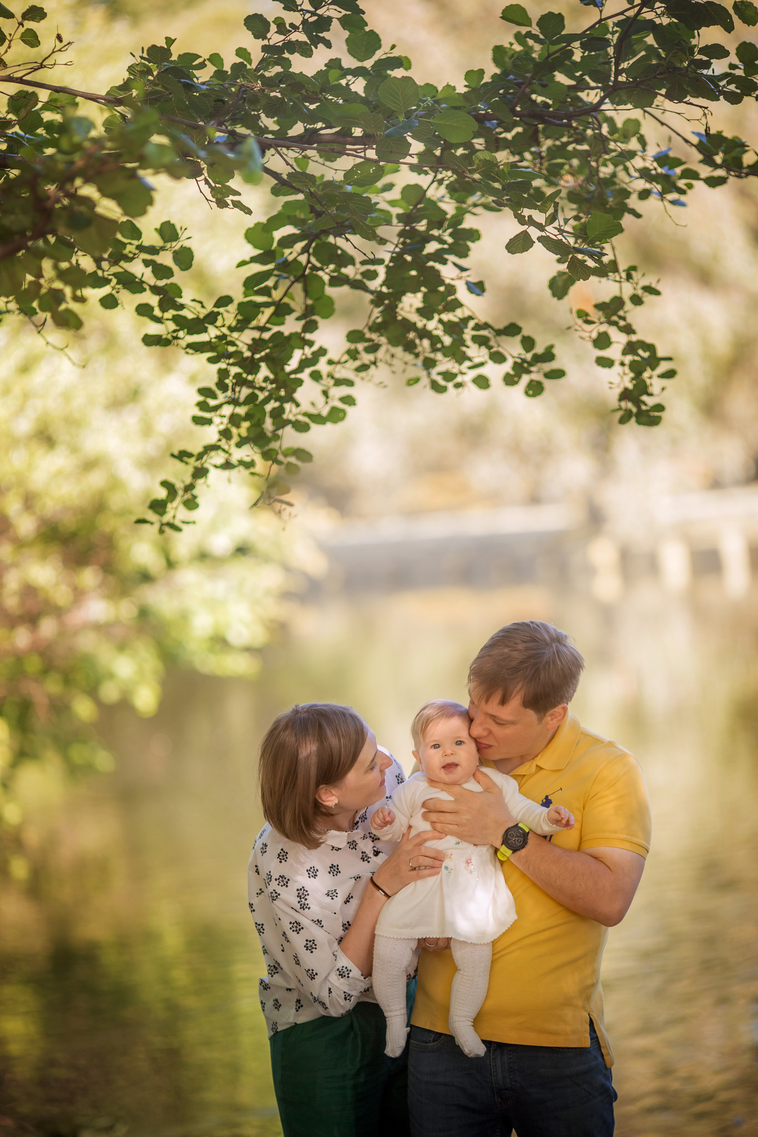 4 фотосессии одной семьи. Зима, весна, лето и осень. צלם ואמן ילדים ומשפחה