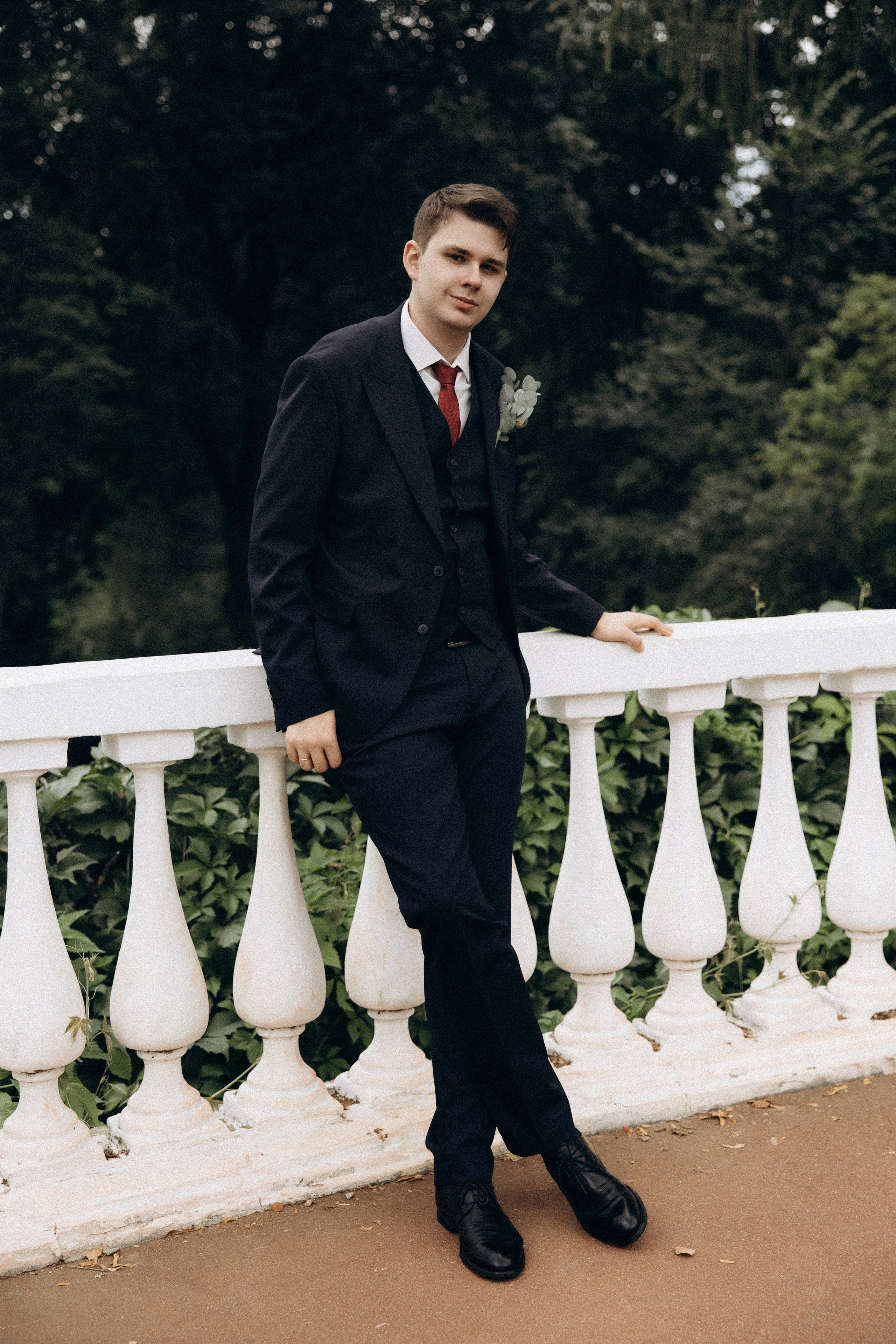 Фотосессия свадьбы Ивана и Александры в парке Горки Ленинские