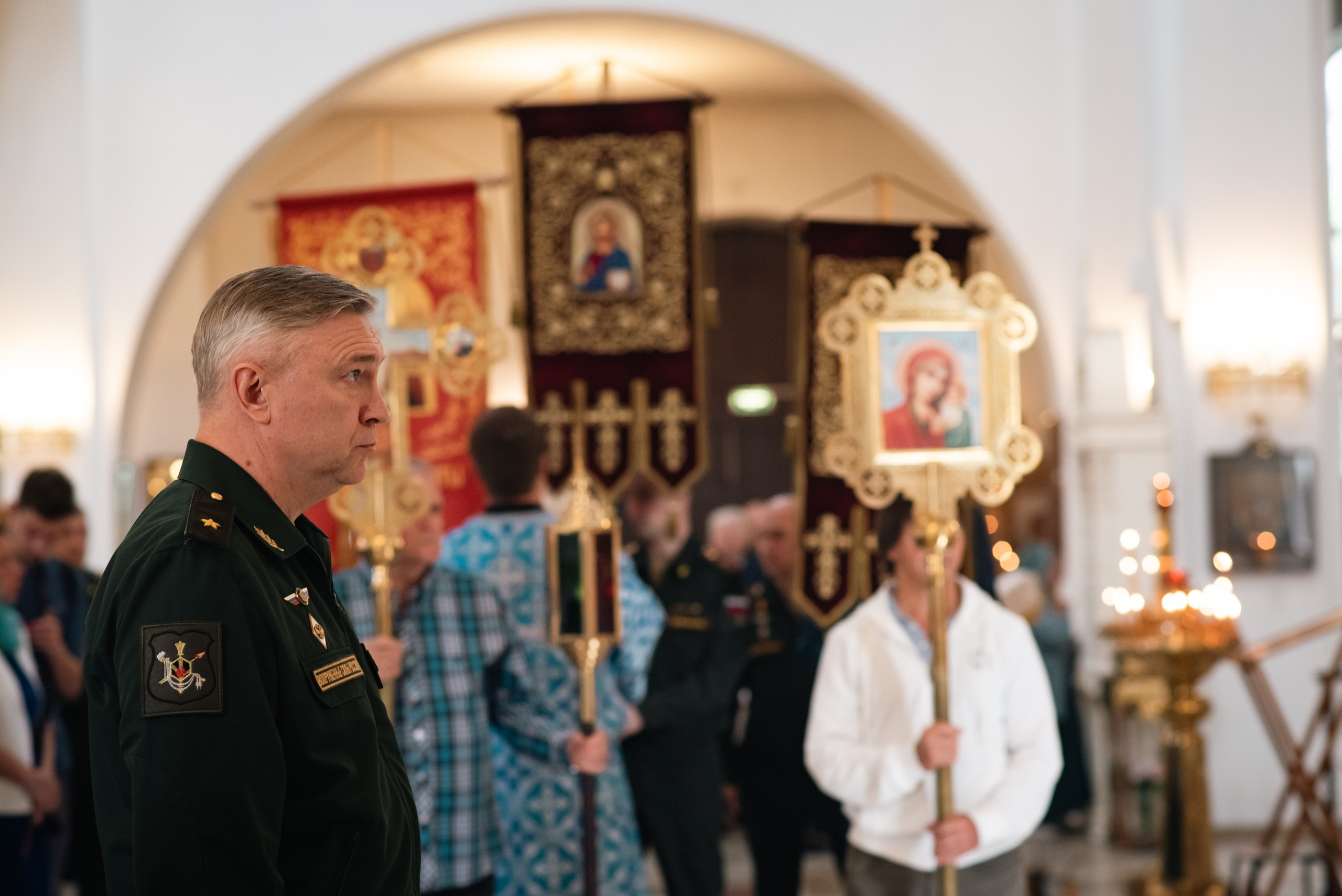 Храм Андрея Боголюбского, служба с участием войск РХБ защиты. Фотограф, визажист. Москва