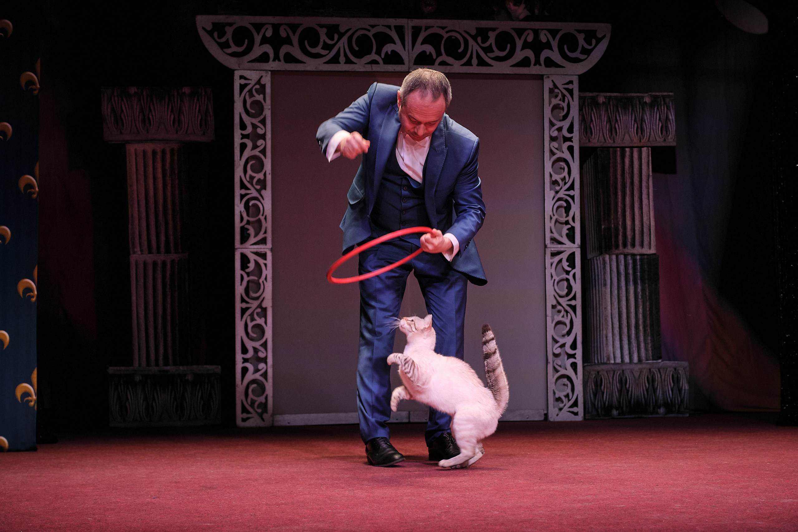 Пресс-конференция Ю.Куклачева в театре кошек