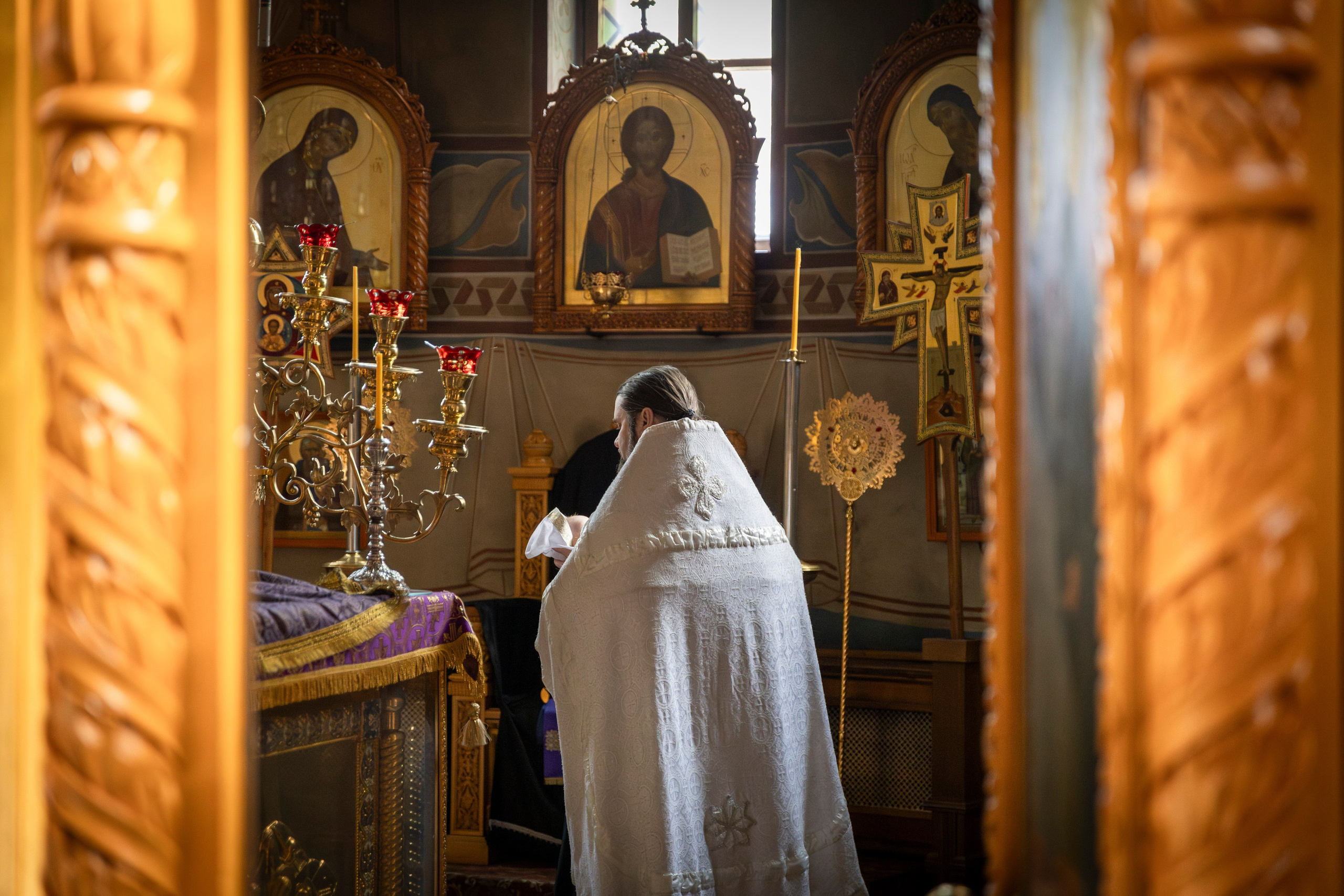 Крещение Андрея. ТОП Фотограф на Крещение и Венчание Железногорск Алексей Мещеряков