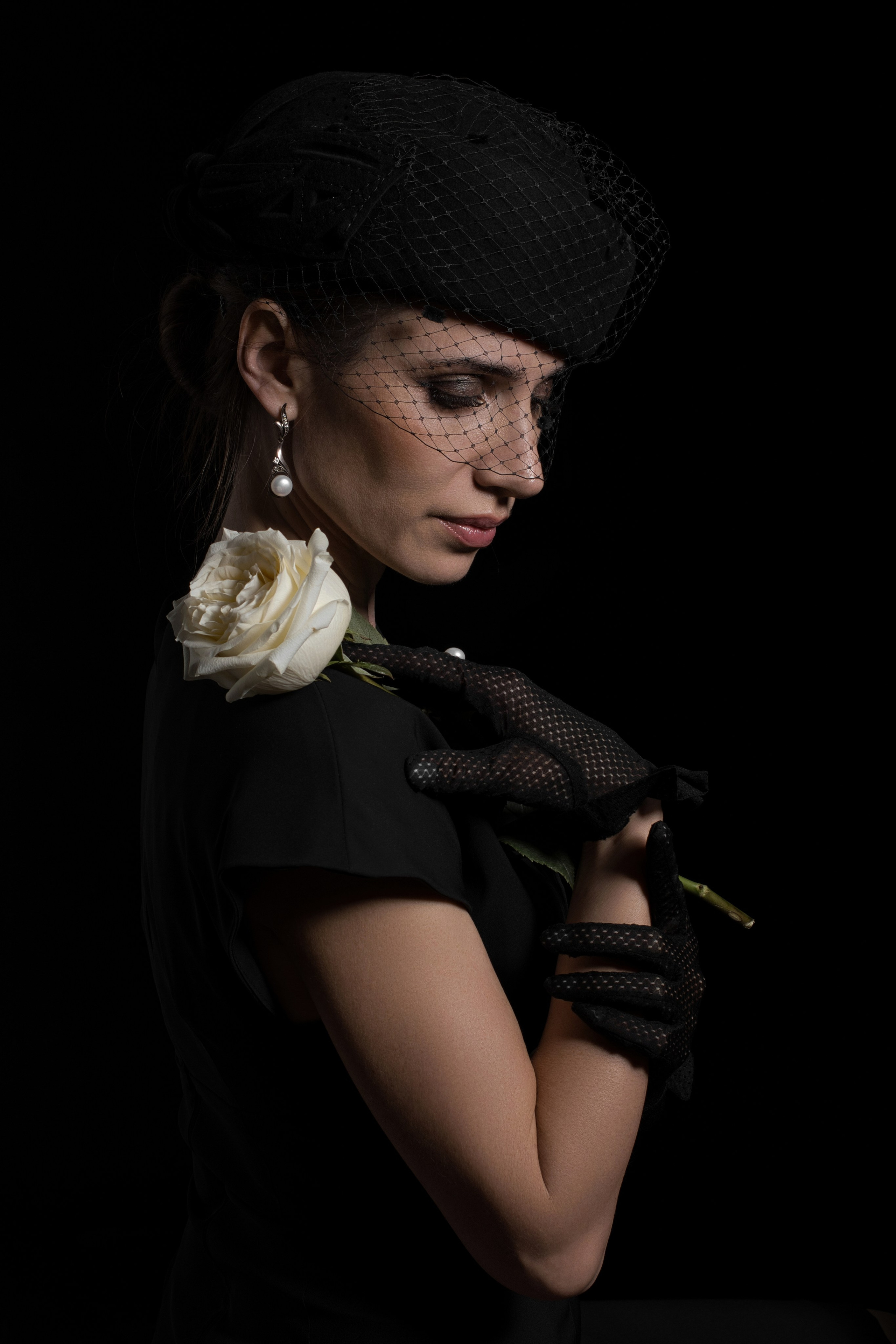 Роза в вуали. Фотограф Денис Кривопусков