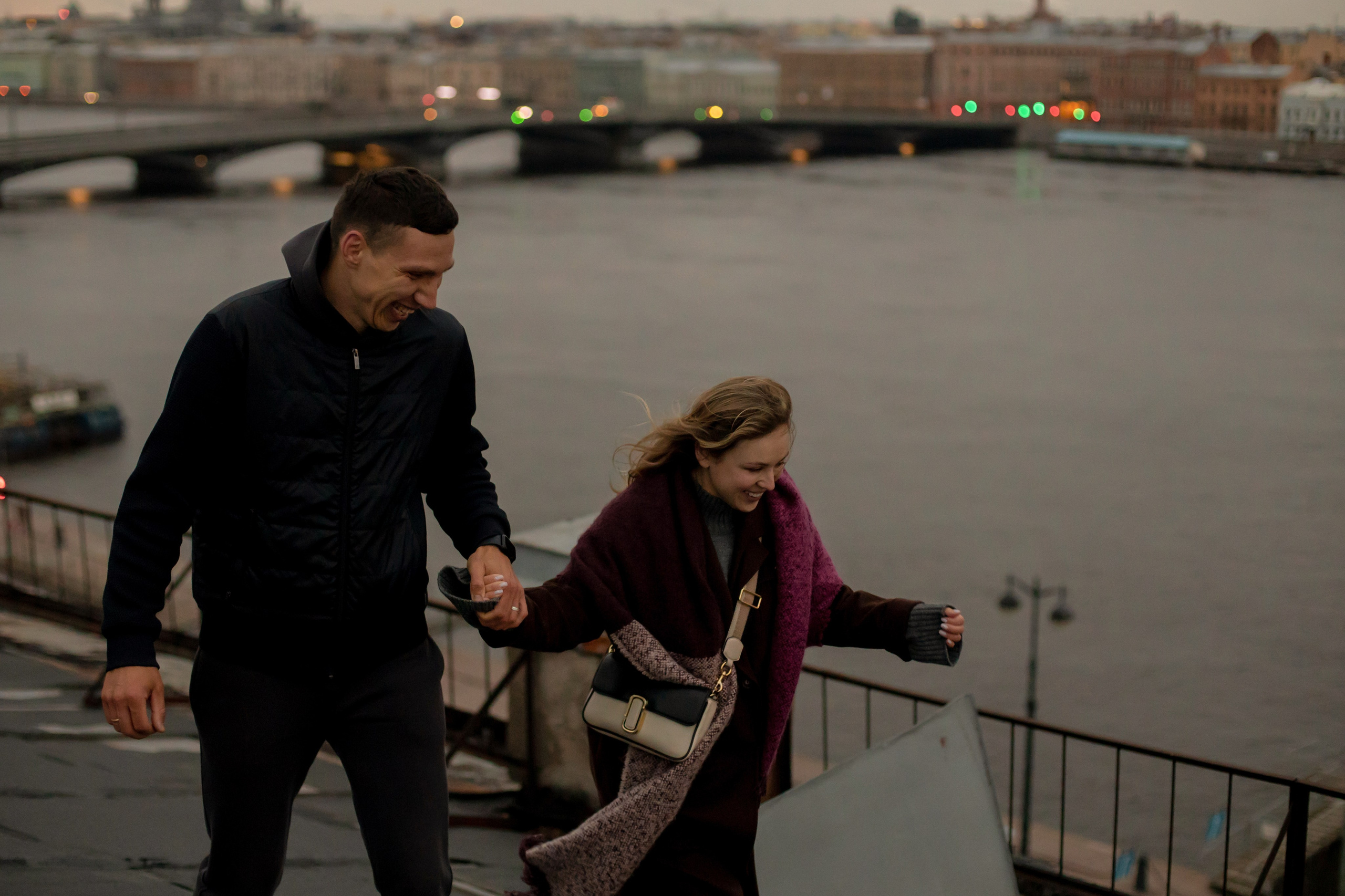 Лав стори на крыше. Свадебный и семейный фотограф в Москве Диана Левченко