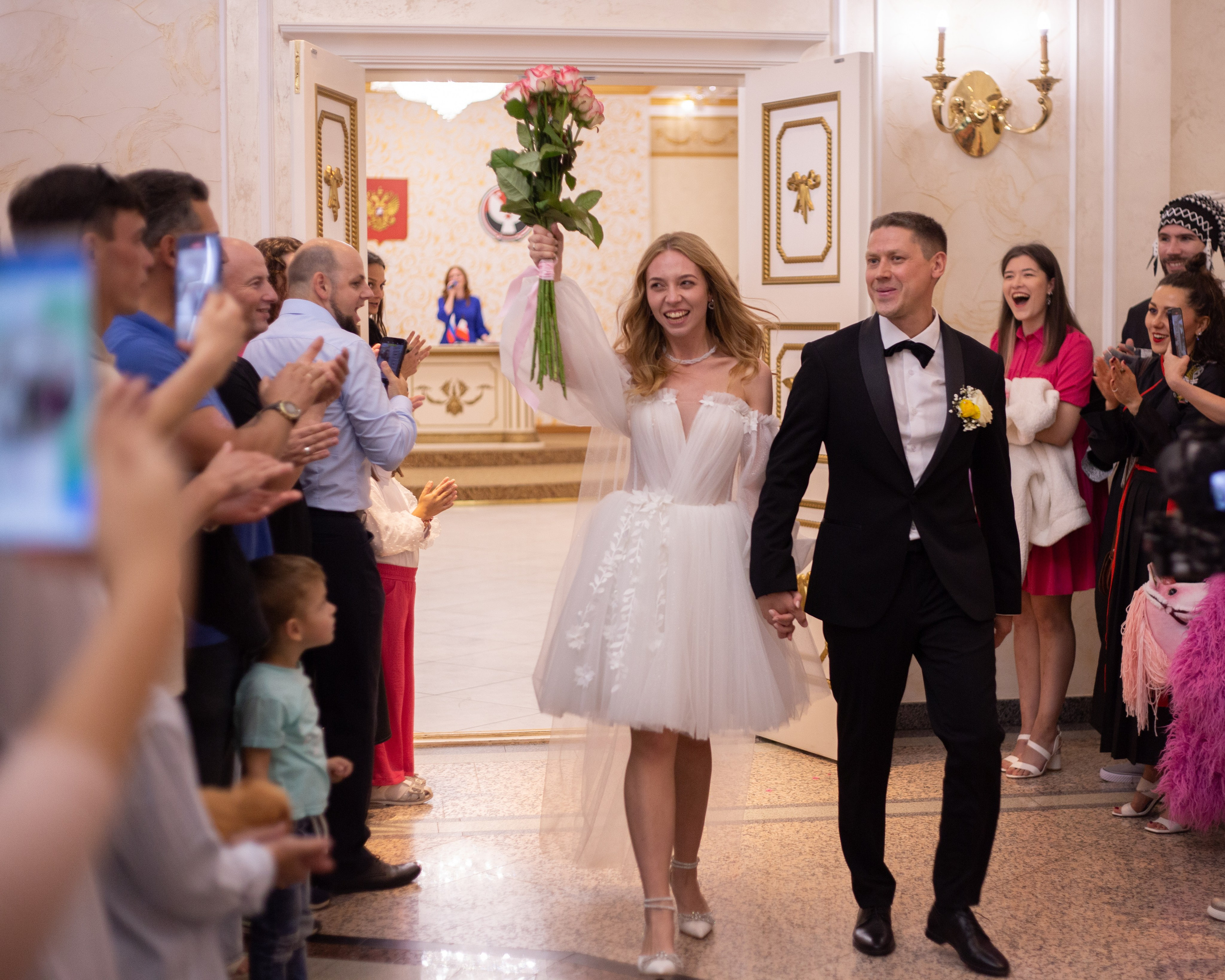 Свадебная прогулка и ЗАГС Кристины и Ильи. Портретный фотограф в Казани Алёна Евсеева