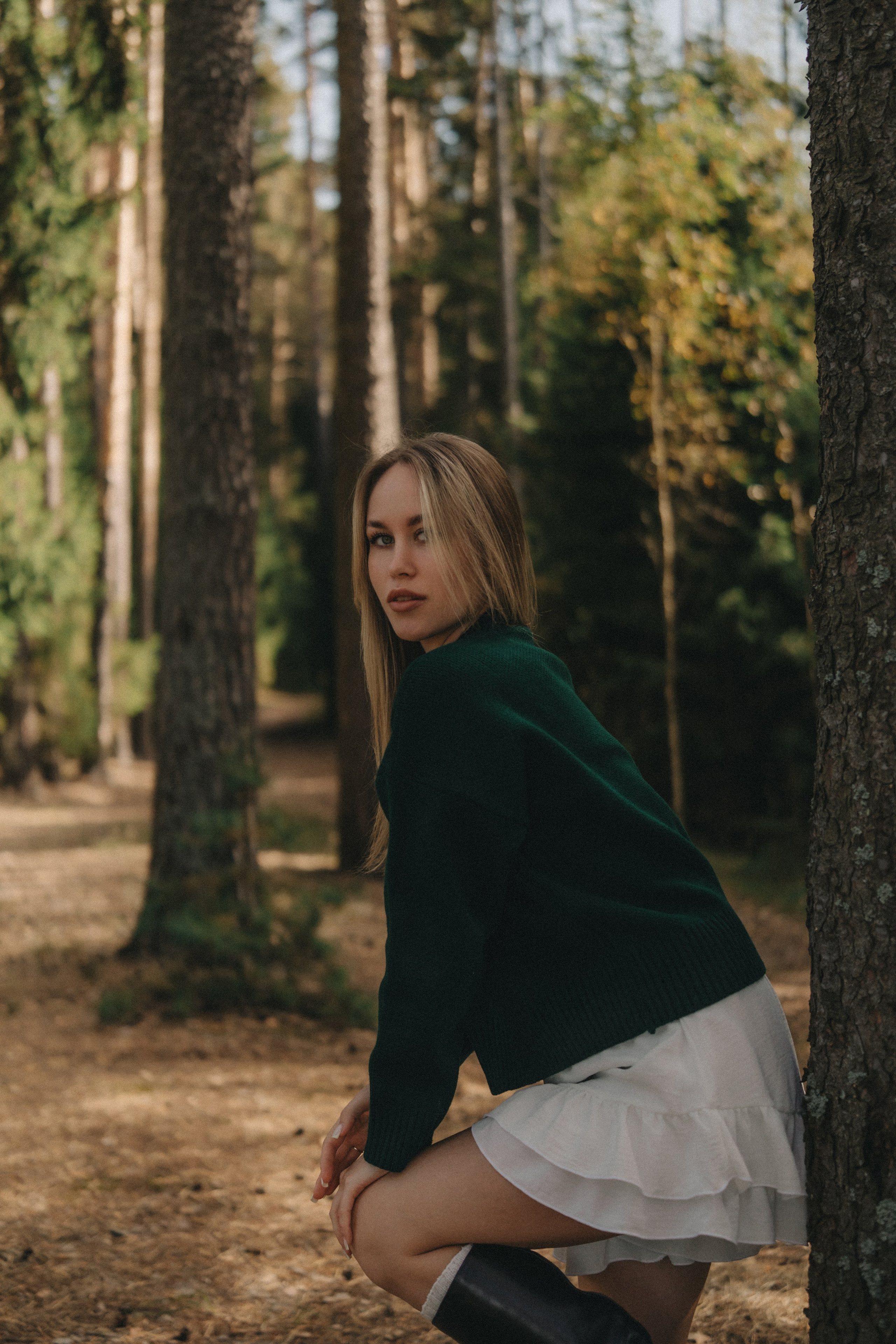 Алена | фотосессия в бору у Волги. Портретный фотограф Москва