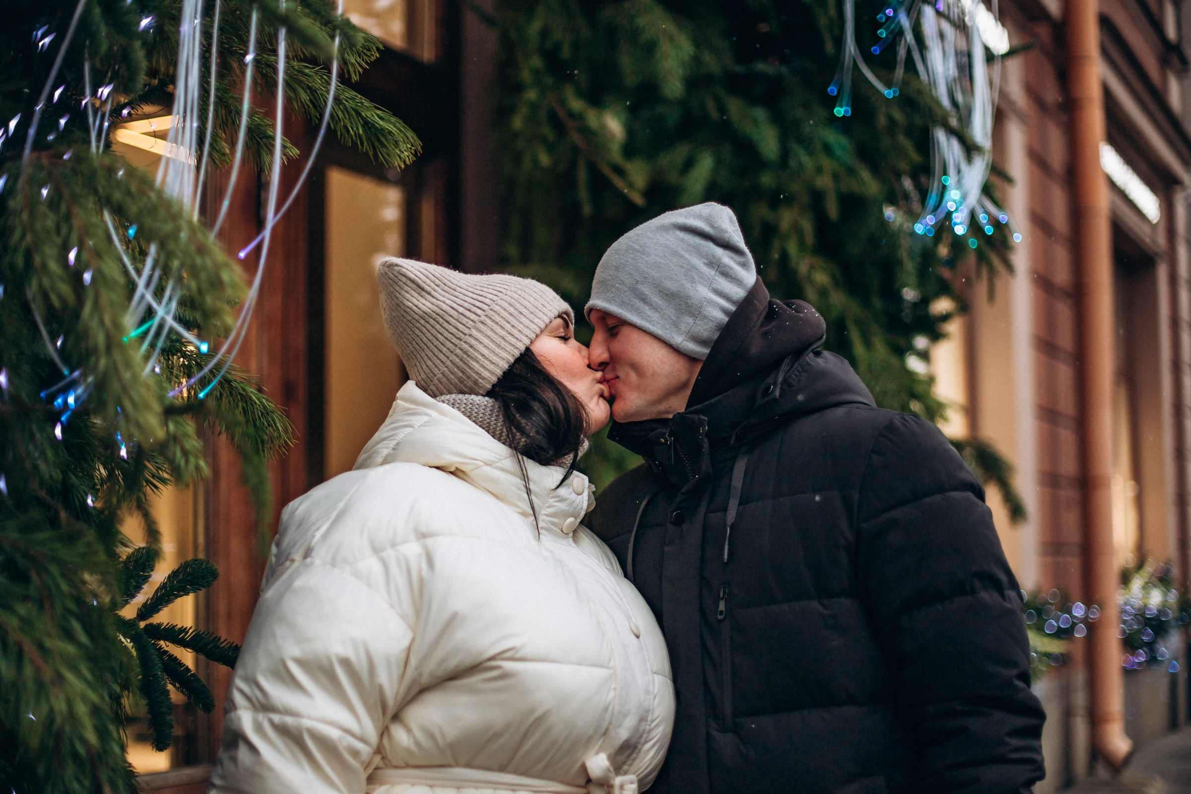 Сергей и Татьяна в декабре. Фотопрогулка в Петербурге. Индивидуальный и семейный фотограф в Санкт-Петербурге