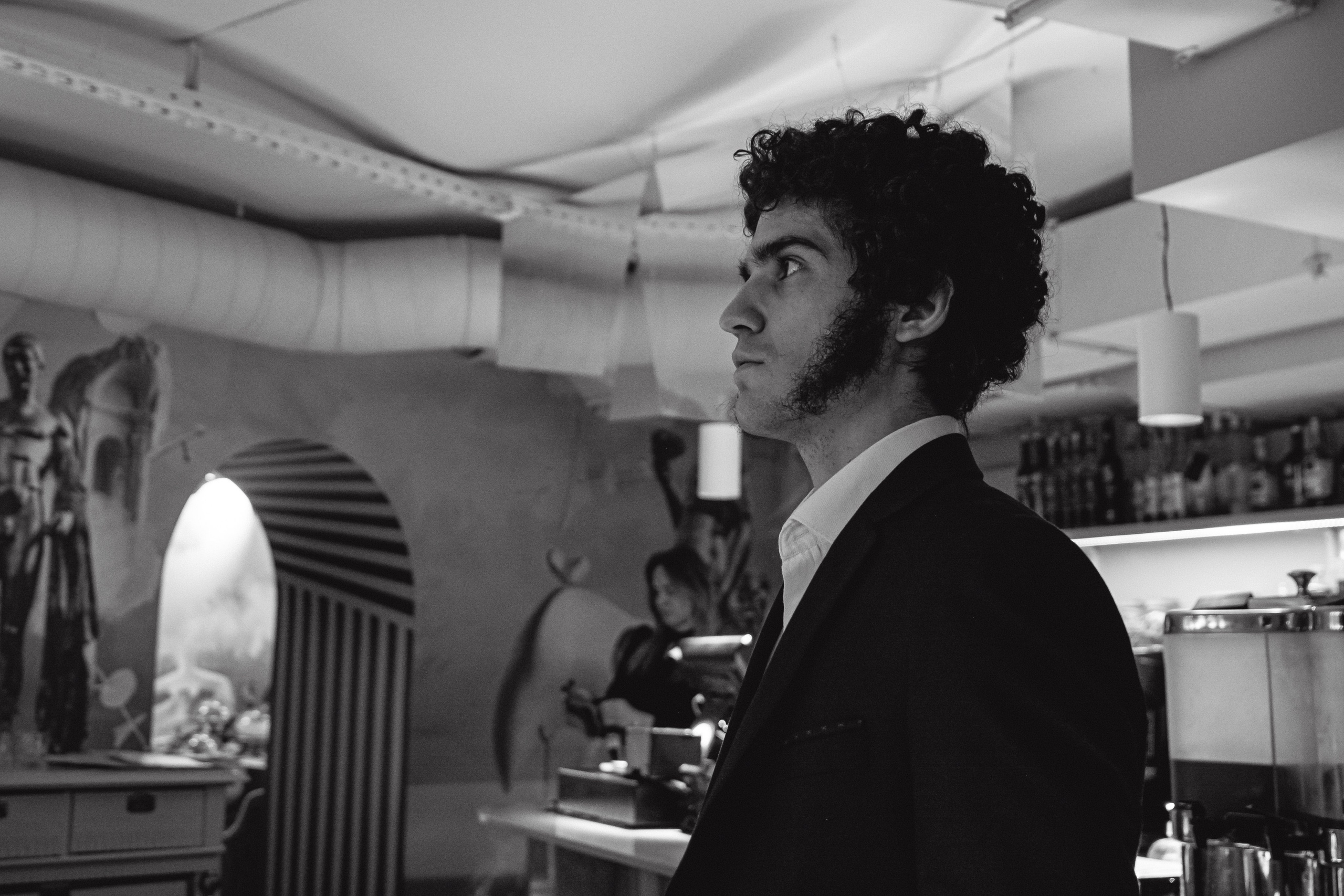 Пушкин в отеле «Оболенский». Съёмка ролика для конкурса. Портретный фотограф в Санкт-Петербурге Дмитриева Наталия