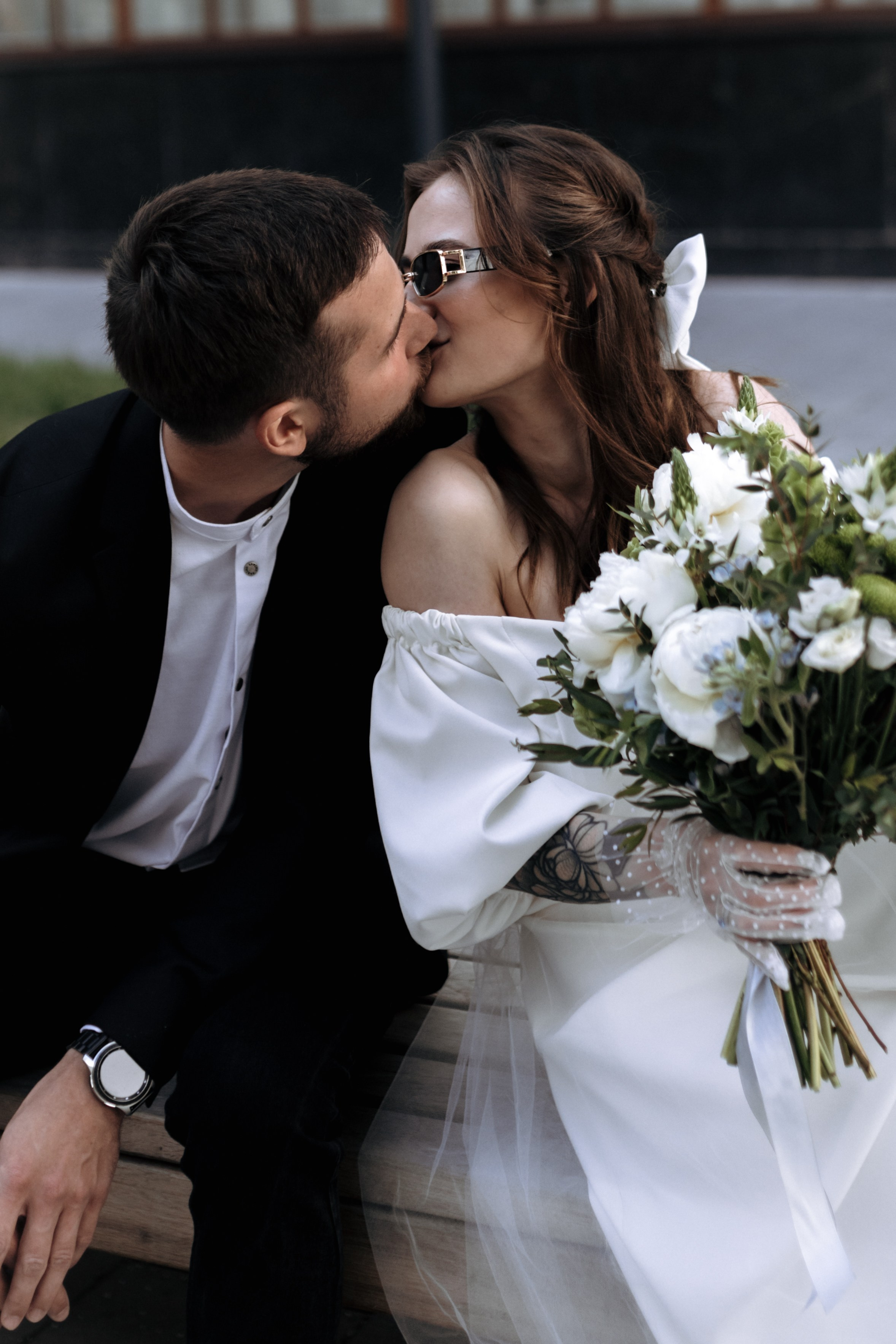 Настя и Никита, крыша. Свадебный фотограф | Москва