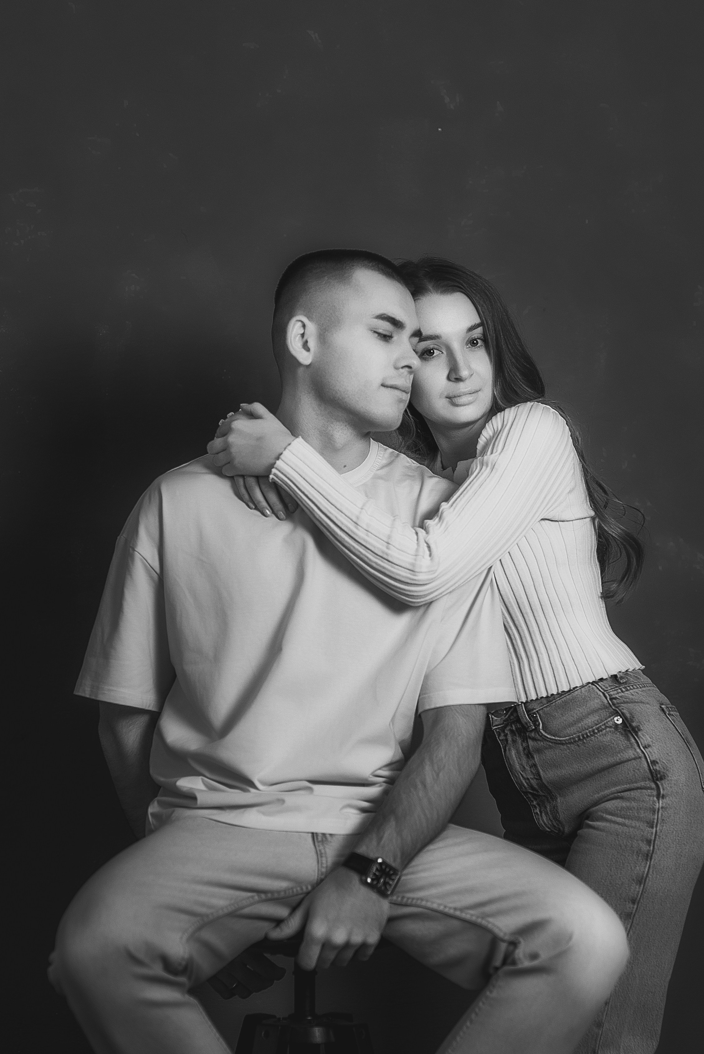 Love story в ЧБ. Семейный, детский фотограф в Воронеже Анна Никитина