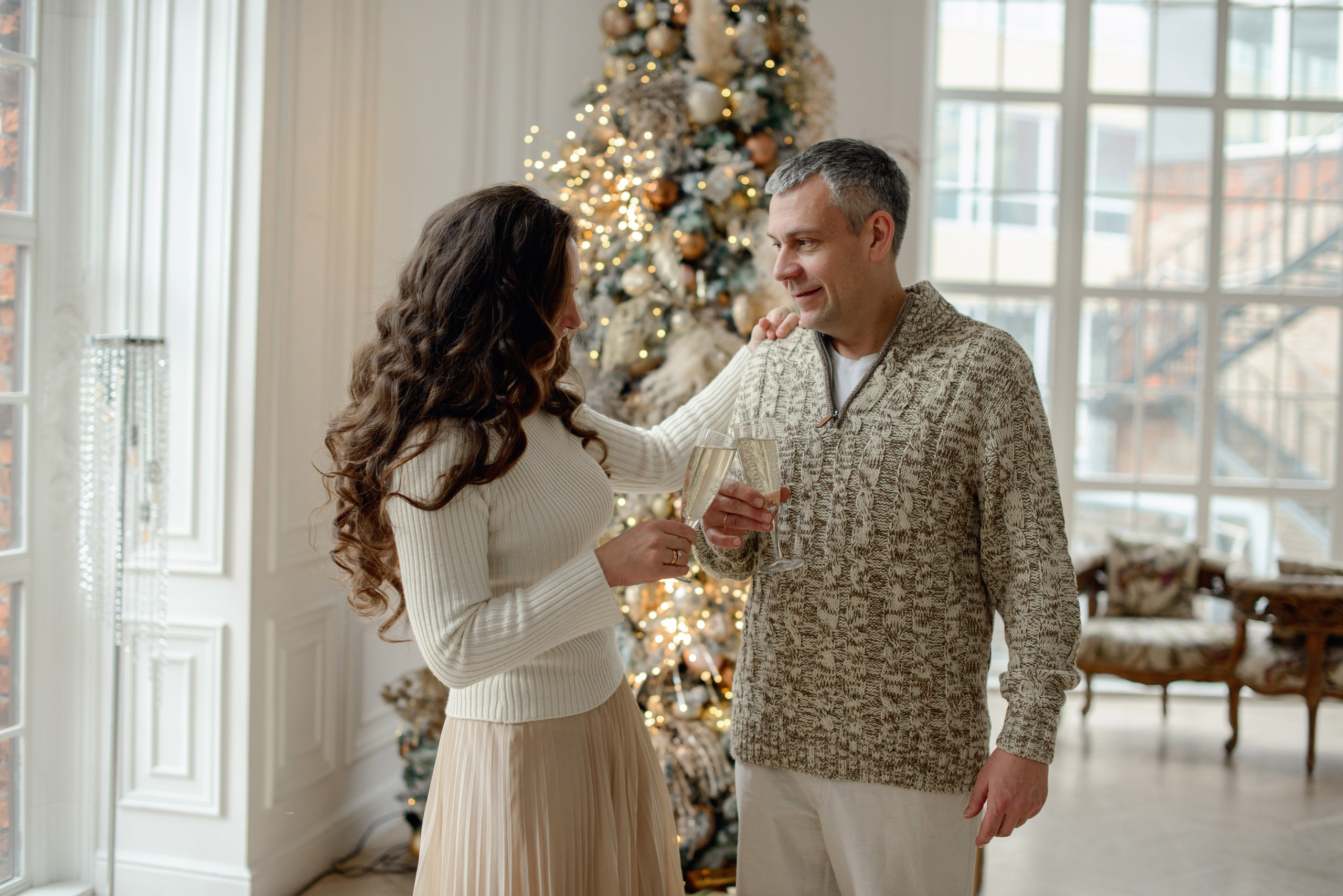 Family , Studio photo shoot at Christmas time
