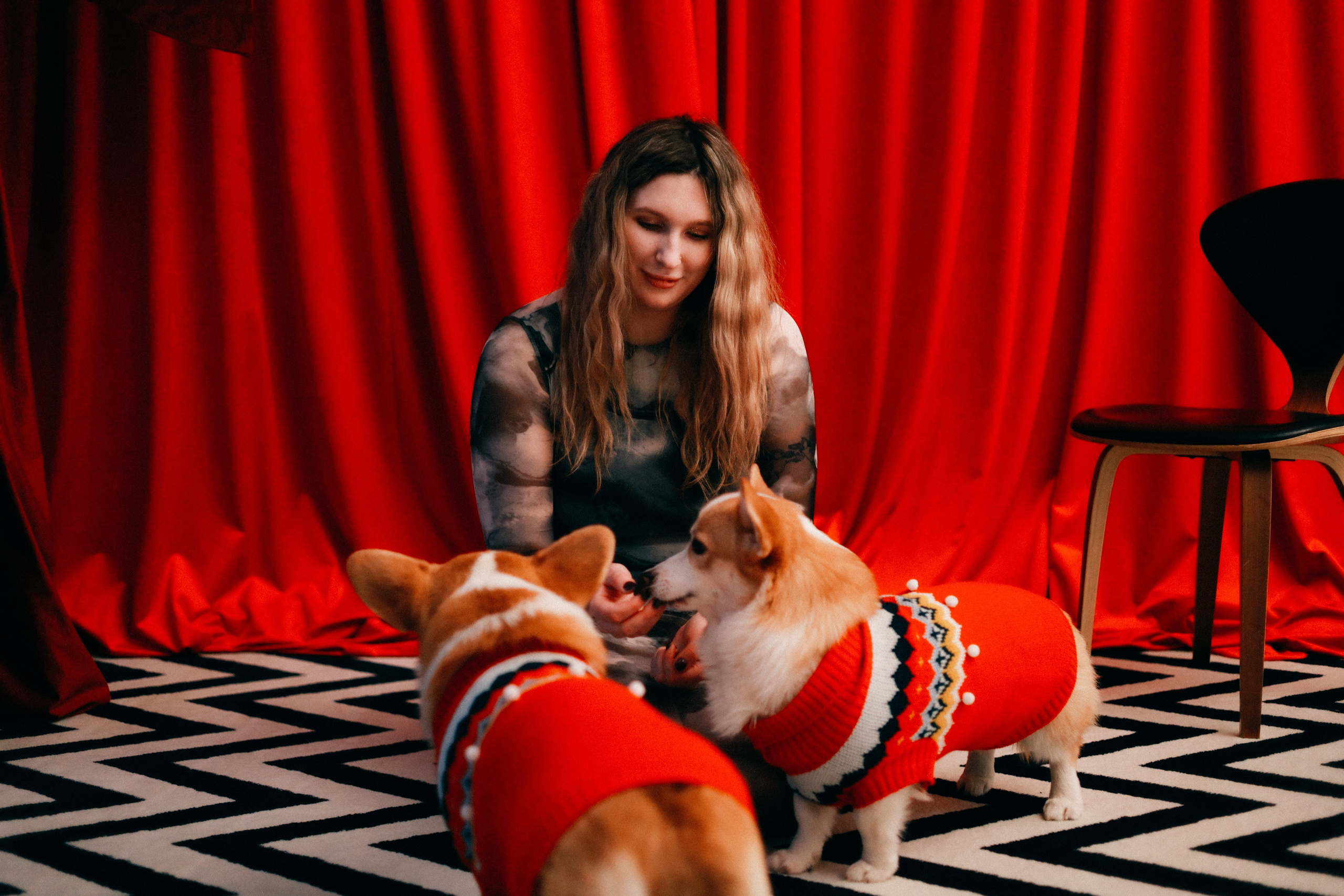 Оля, Антон и сыновья. Фотограф София Комкина