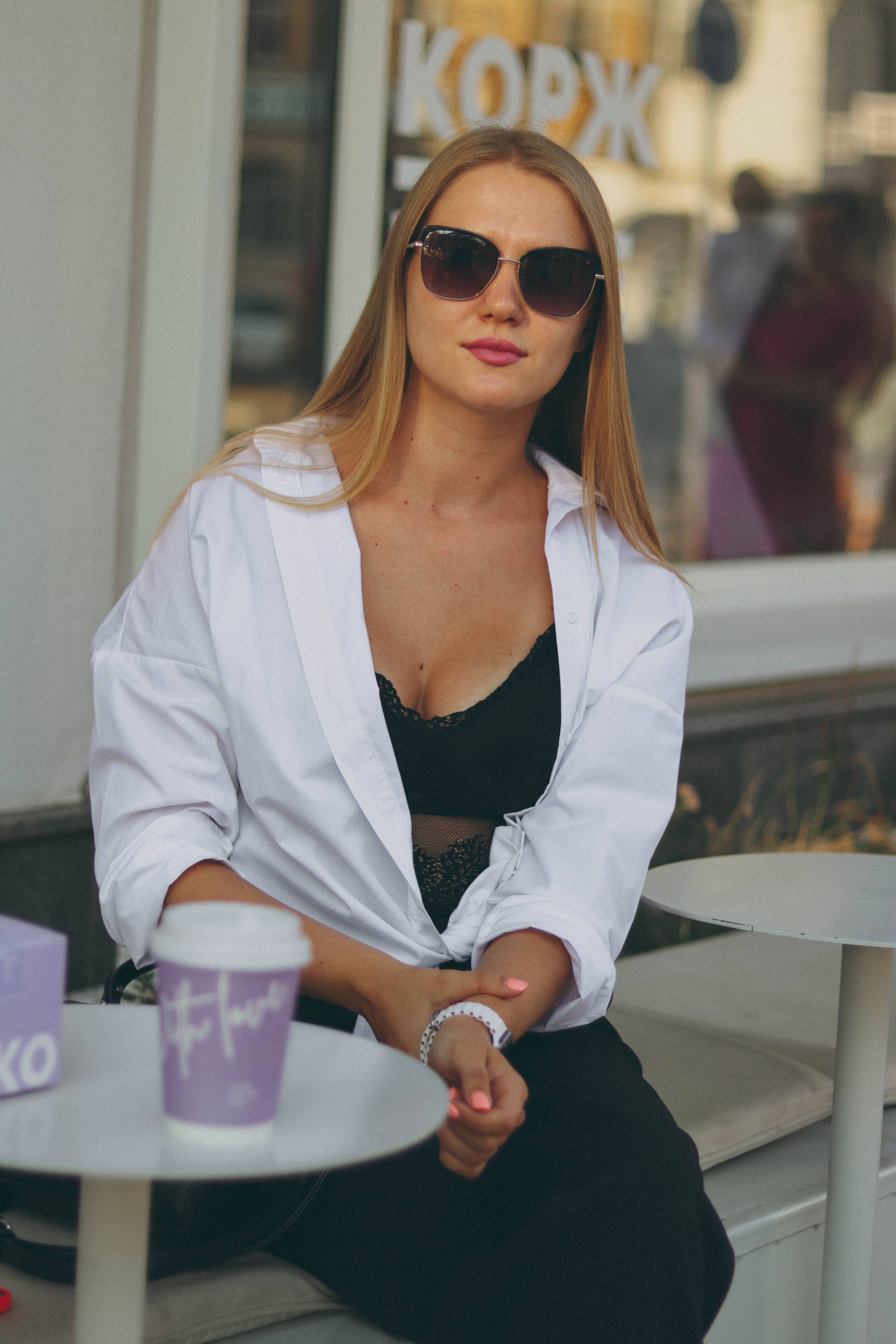 Фотосъёмка Ани на улице. Фотограф Самара Лена Мандарин