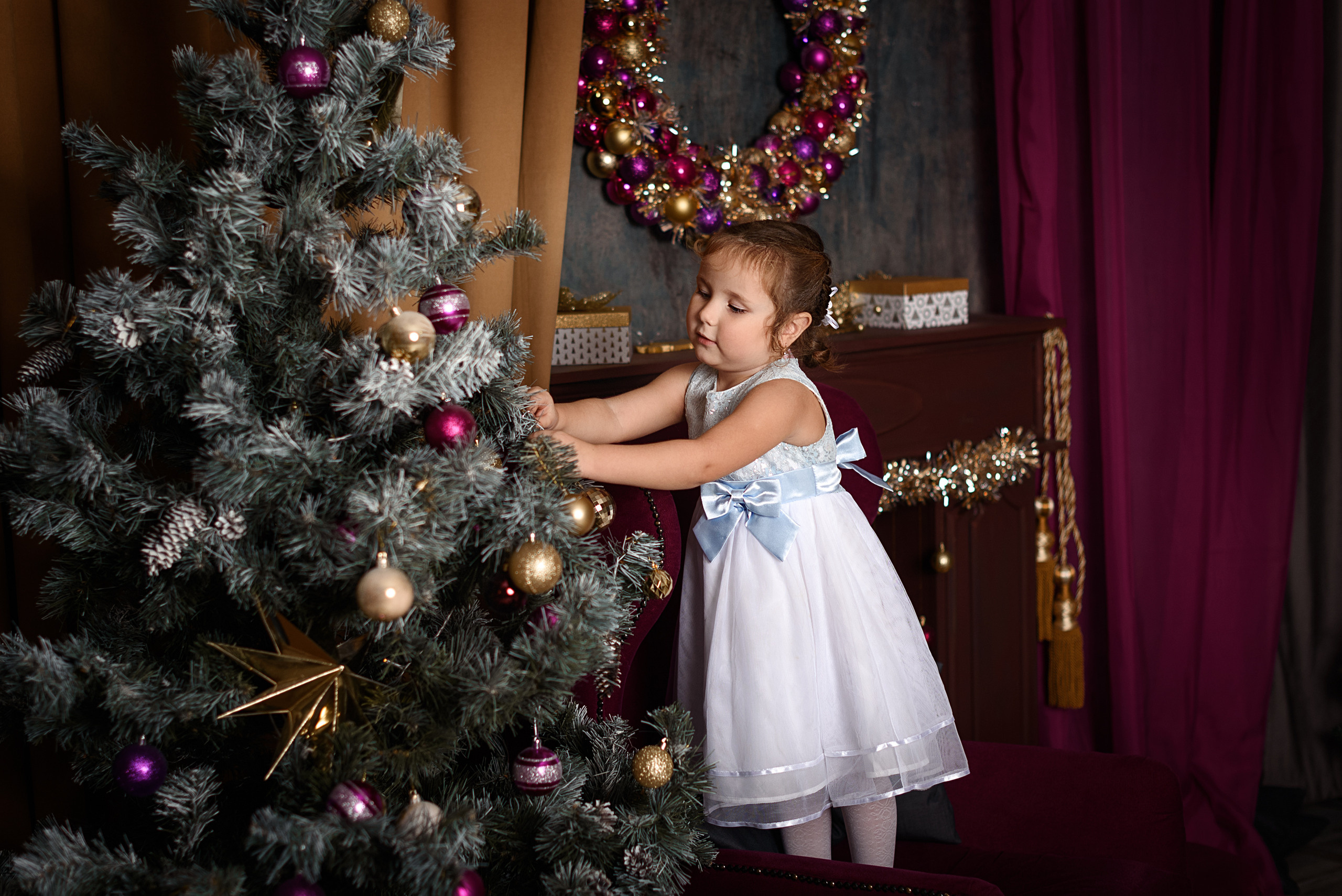 Новогодняя фотосъемка Настя и Катя. Свадебный и семейный фотограф Москва, Иваново Марина Праулинь (Плаксин