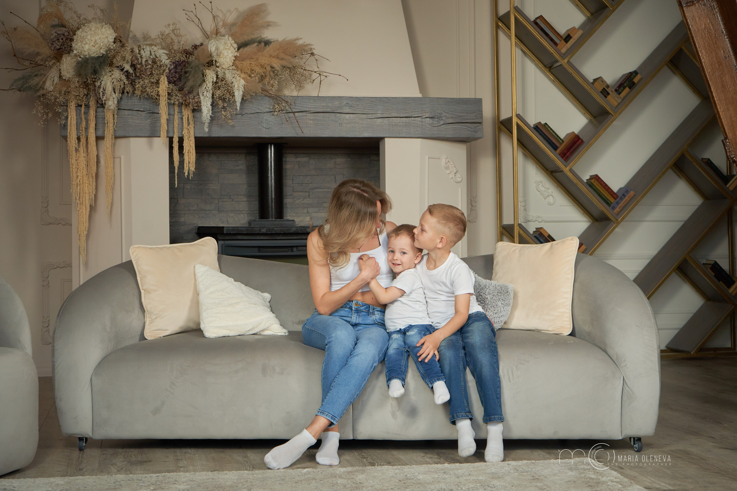 Снежно семейное. Фотограф Мария Оленева