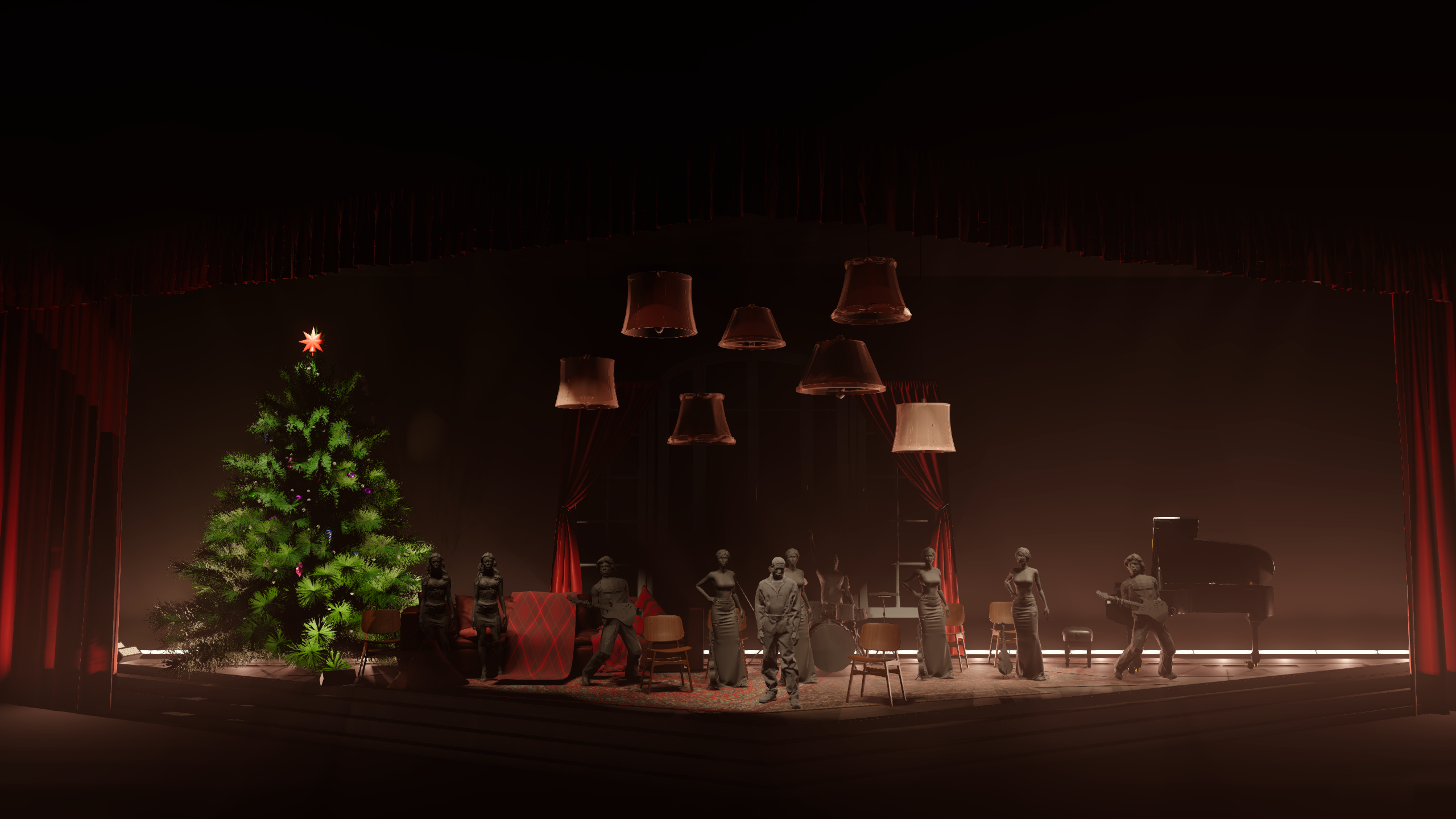 CHRISTMAS LAMPS. OOPS TEAM