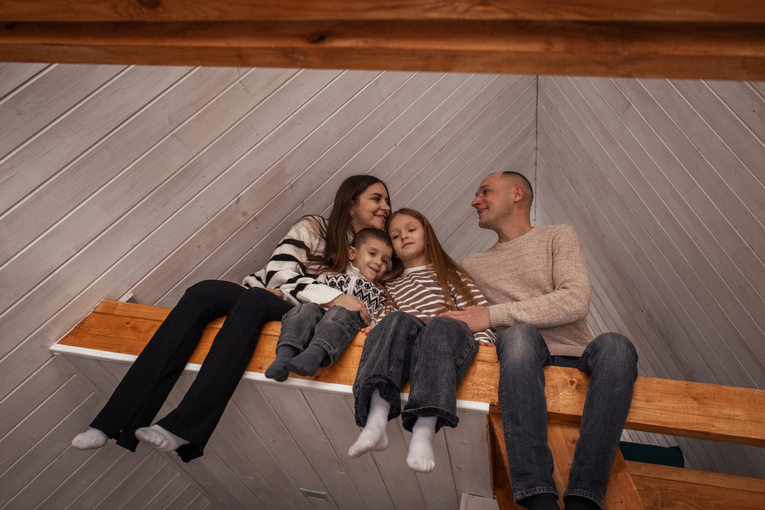 Мария с семьёй