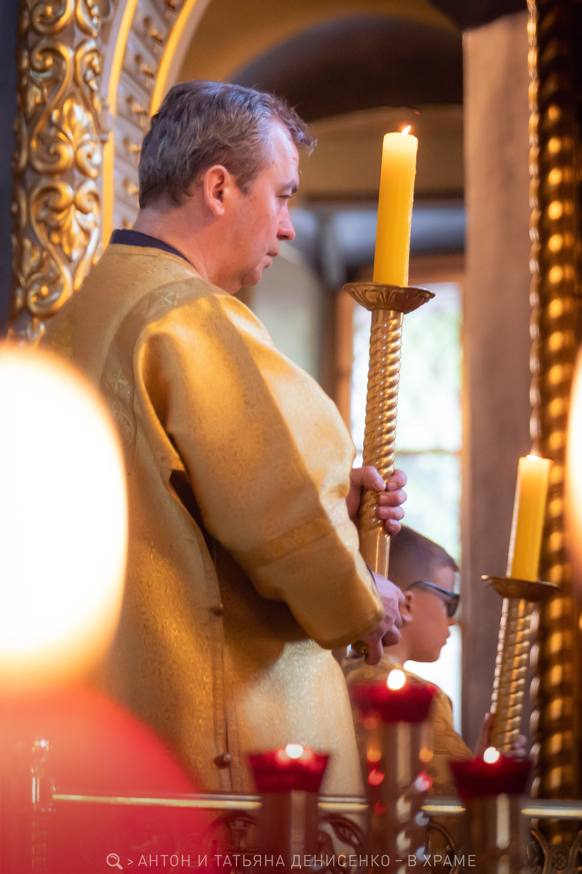 Рождество Иоанна Предтечи — Храм Святых Девяти Мучеников Кизических, г. Москва. Антон и Татьяна Денисенко — В храме
