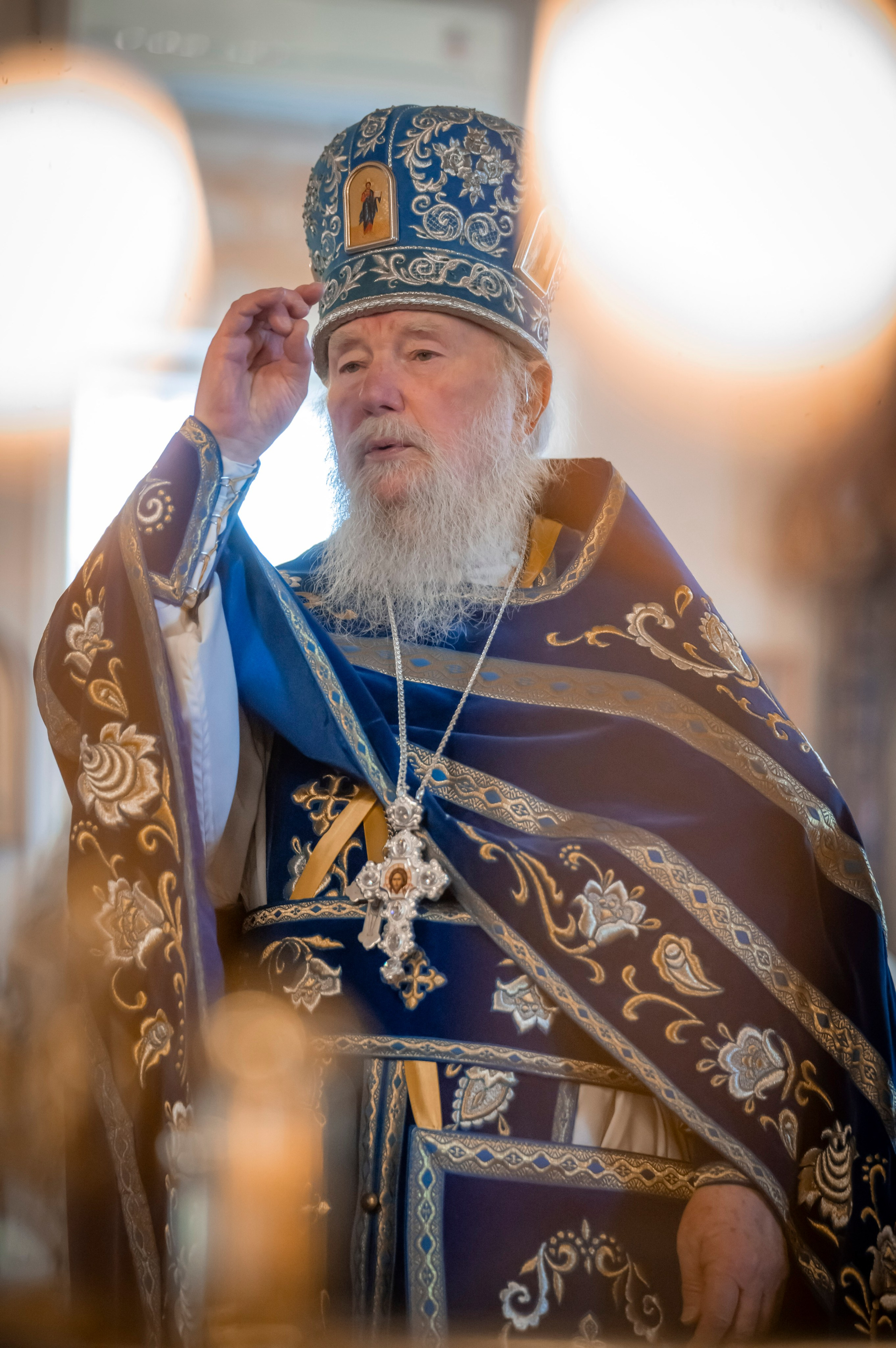 Богородский храм. Благовещение. Божественная Литургия. Антон и Татьяна Денисенко — В храме