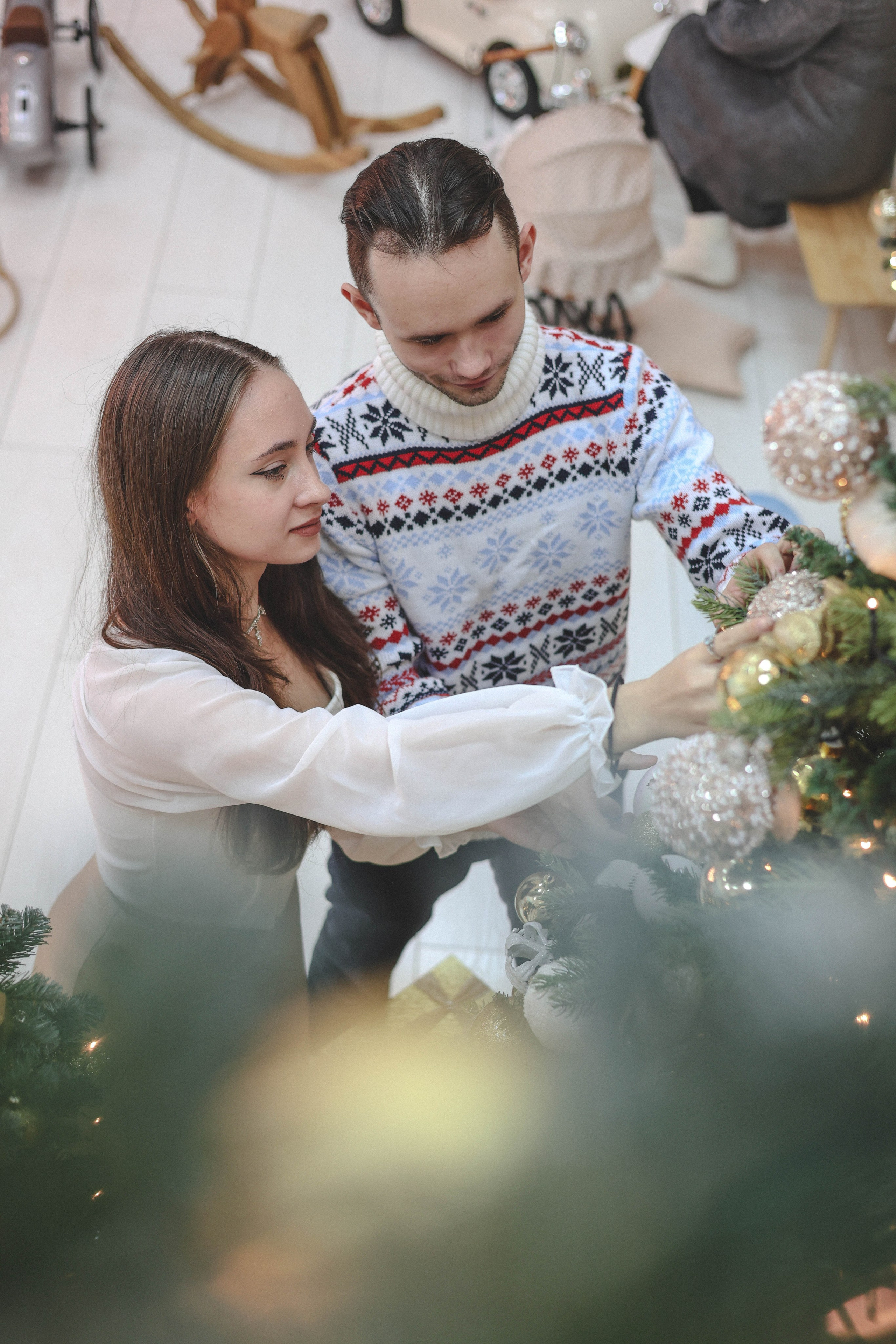 Новогодняя история «Ирина и ее семья». Фотограф в Москве Анастасия Калинина