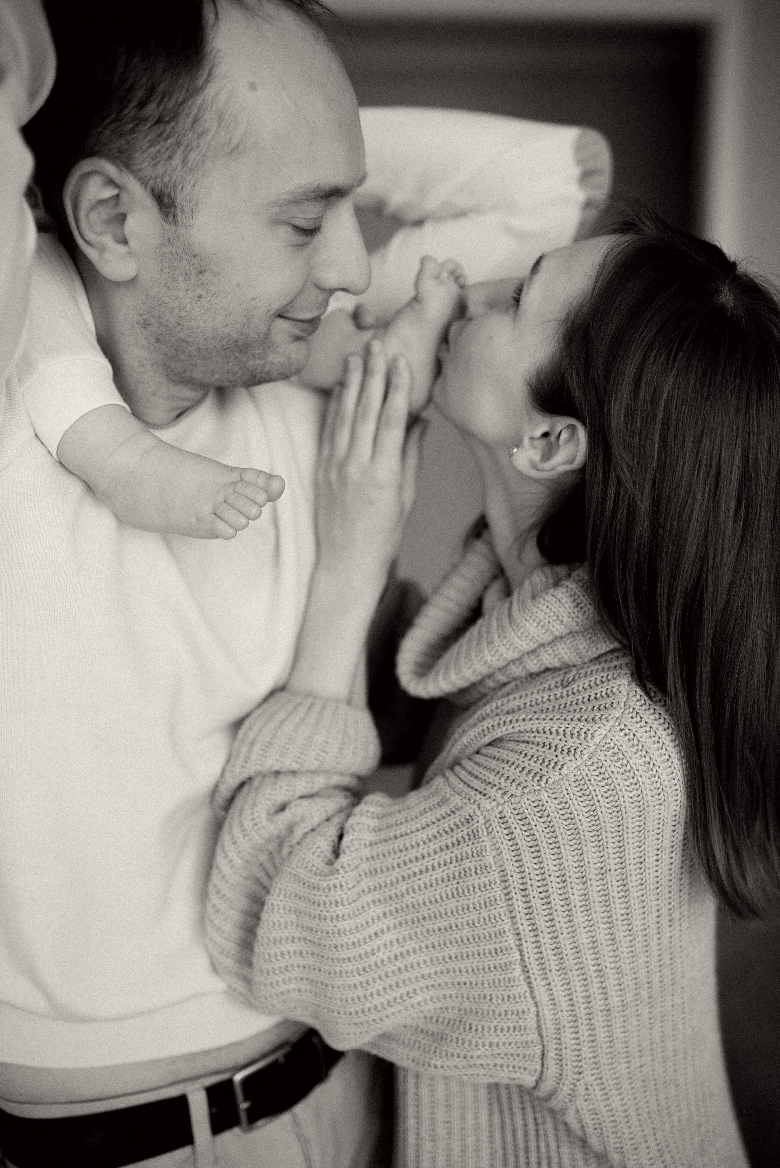 Домашняя семейная история: Василисе 10 месяцев. Семейная фотосессия Бутово Москва фотограф Алина Морщагина