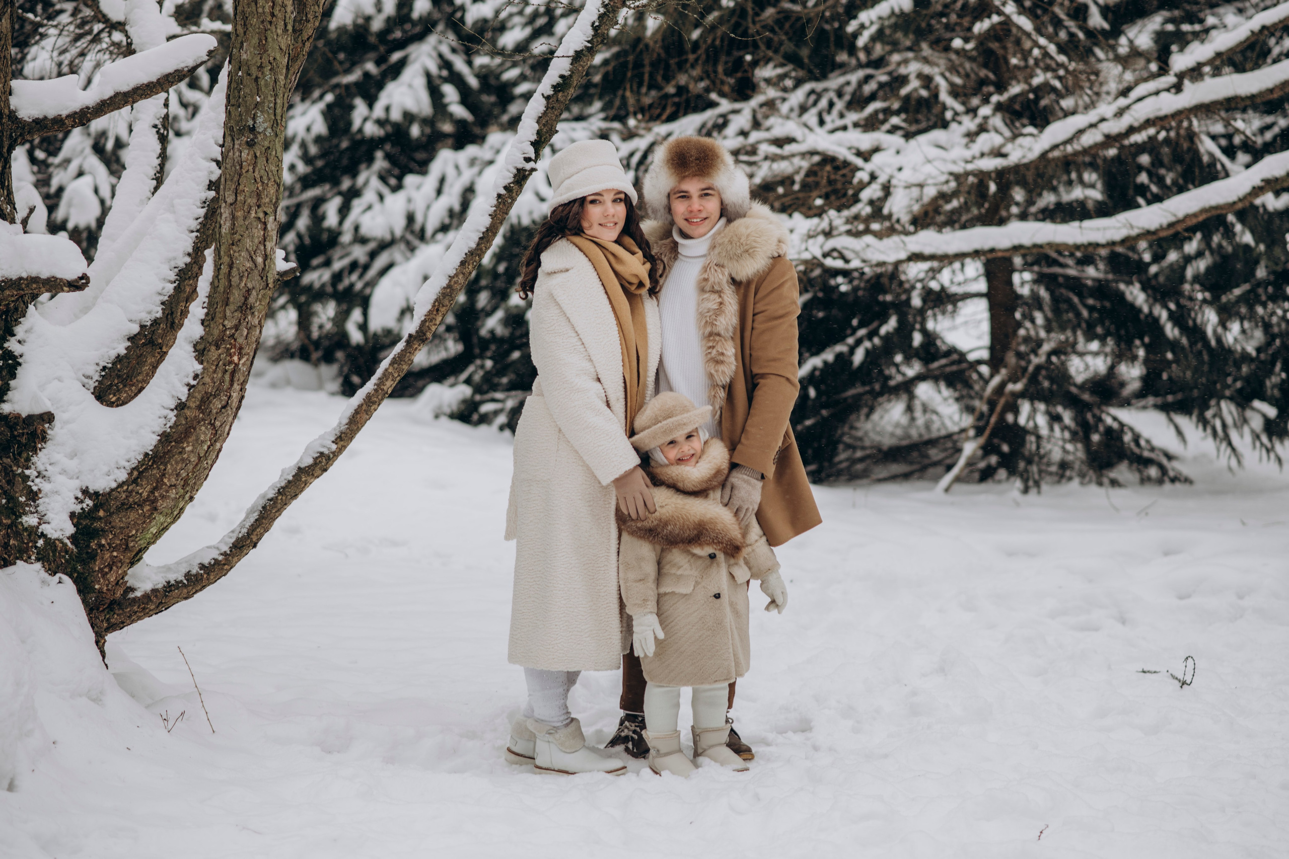 Зимняя фотосессия с Альпаками. Свадебный фотограф в Дмитрове