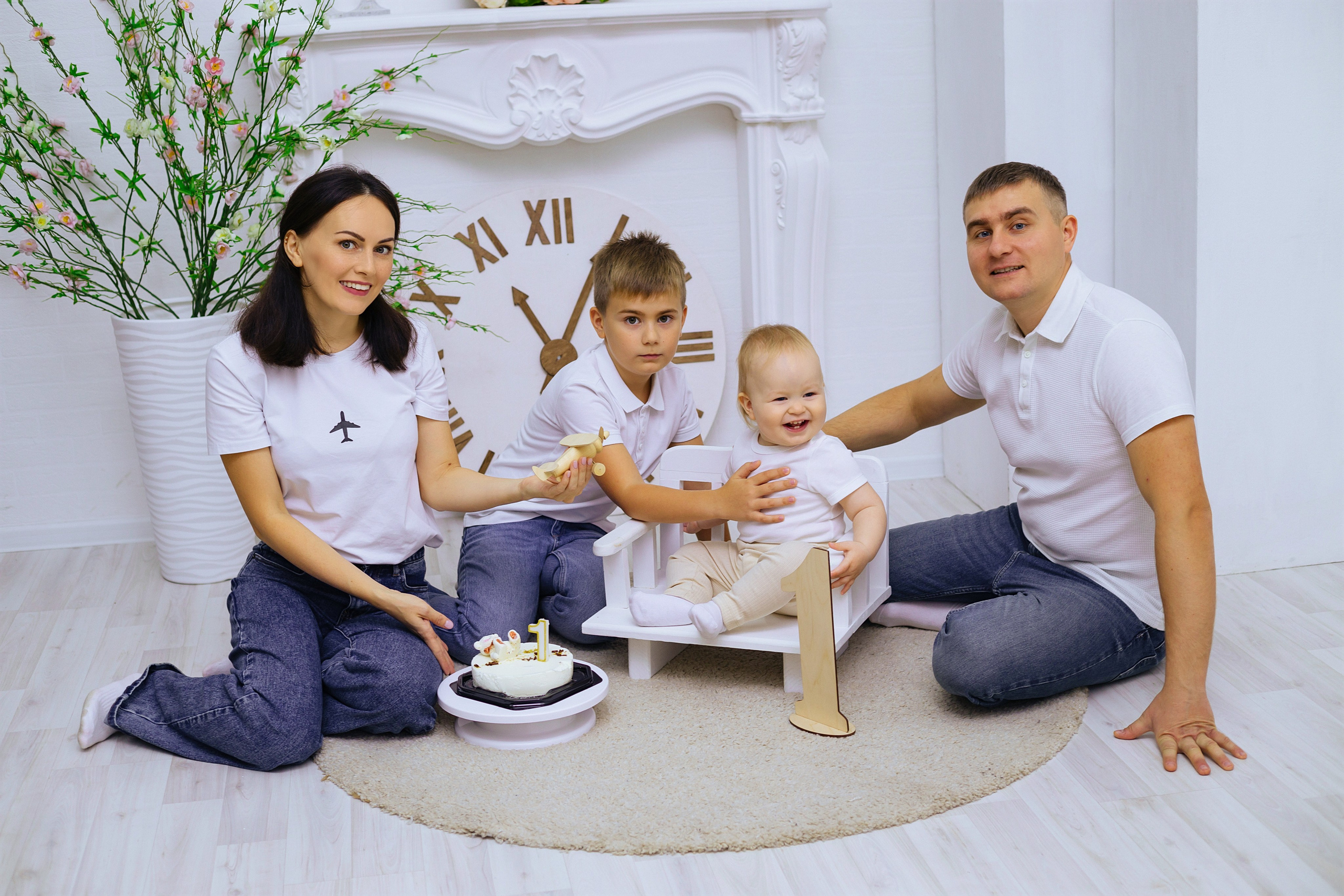 Семейная съемка и годик. Фотограф новорожденных Химки, Красногорск, Мытищи и Москва Елена Третьяк